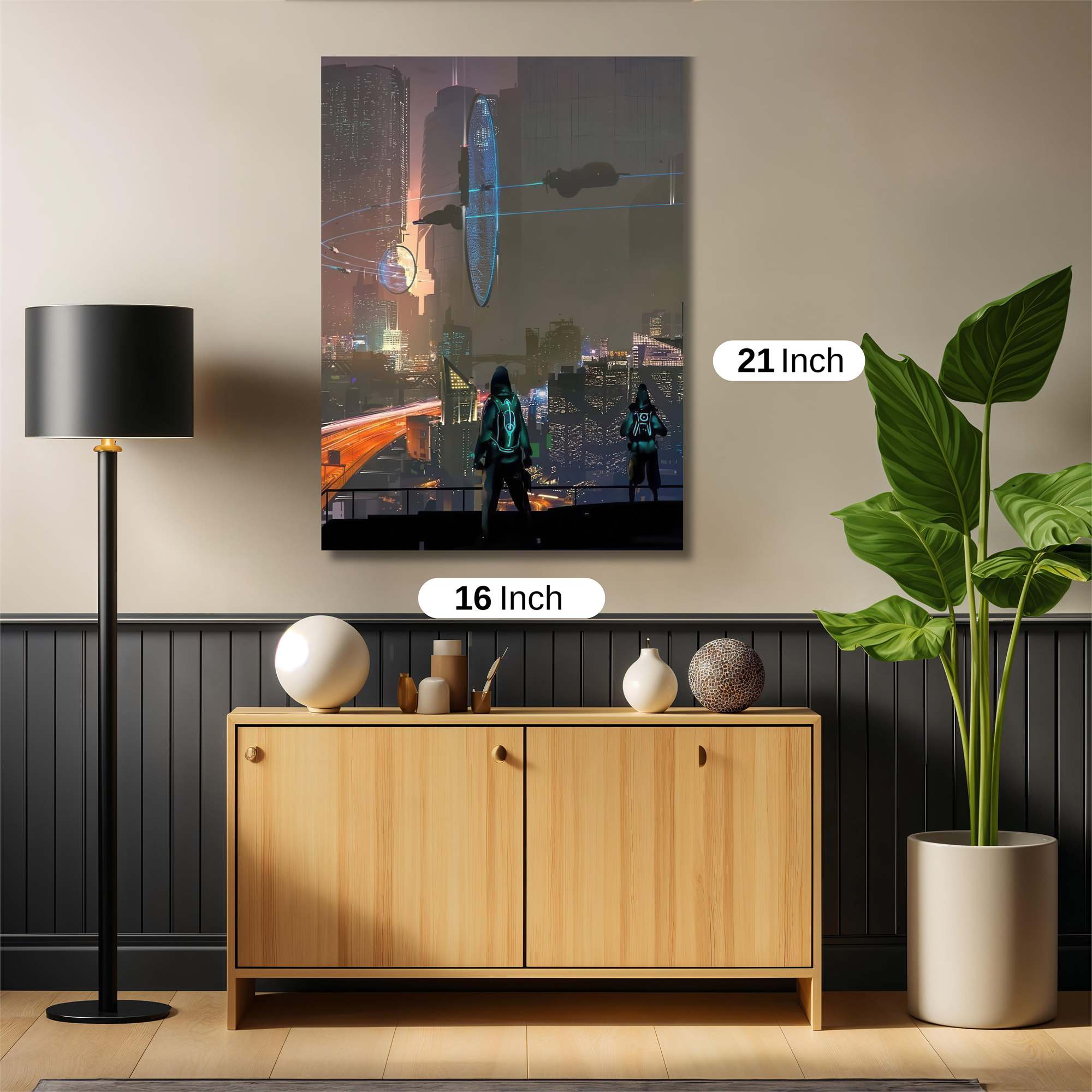 Futuristic Odyssey Safe Wall Magnetic / M