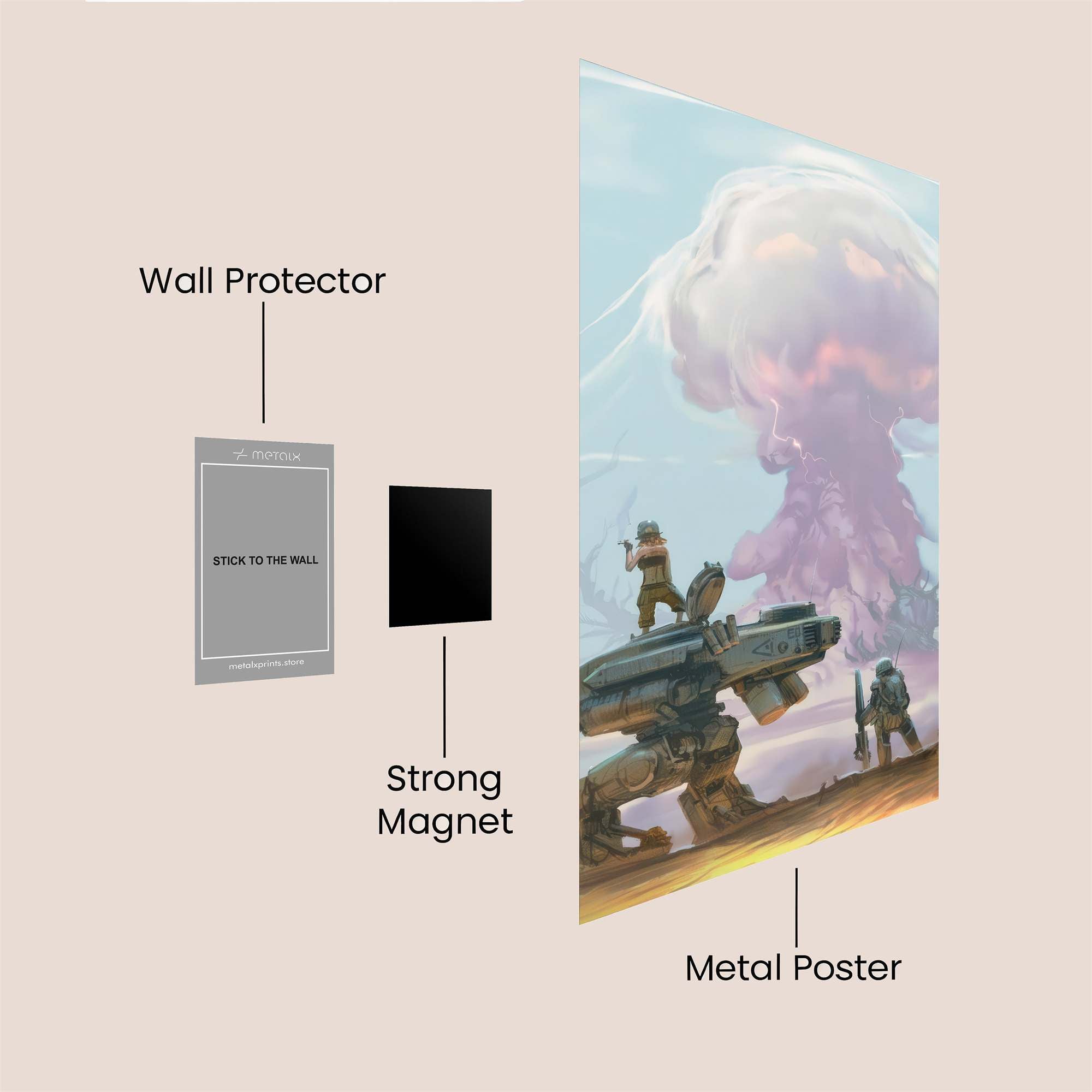 Mecha Reverie Safe Wall Magnetic / M