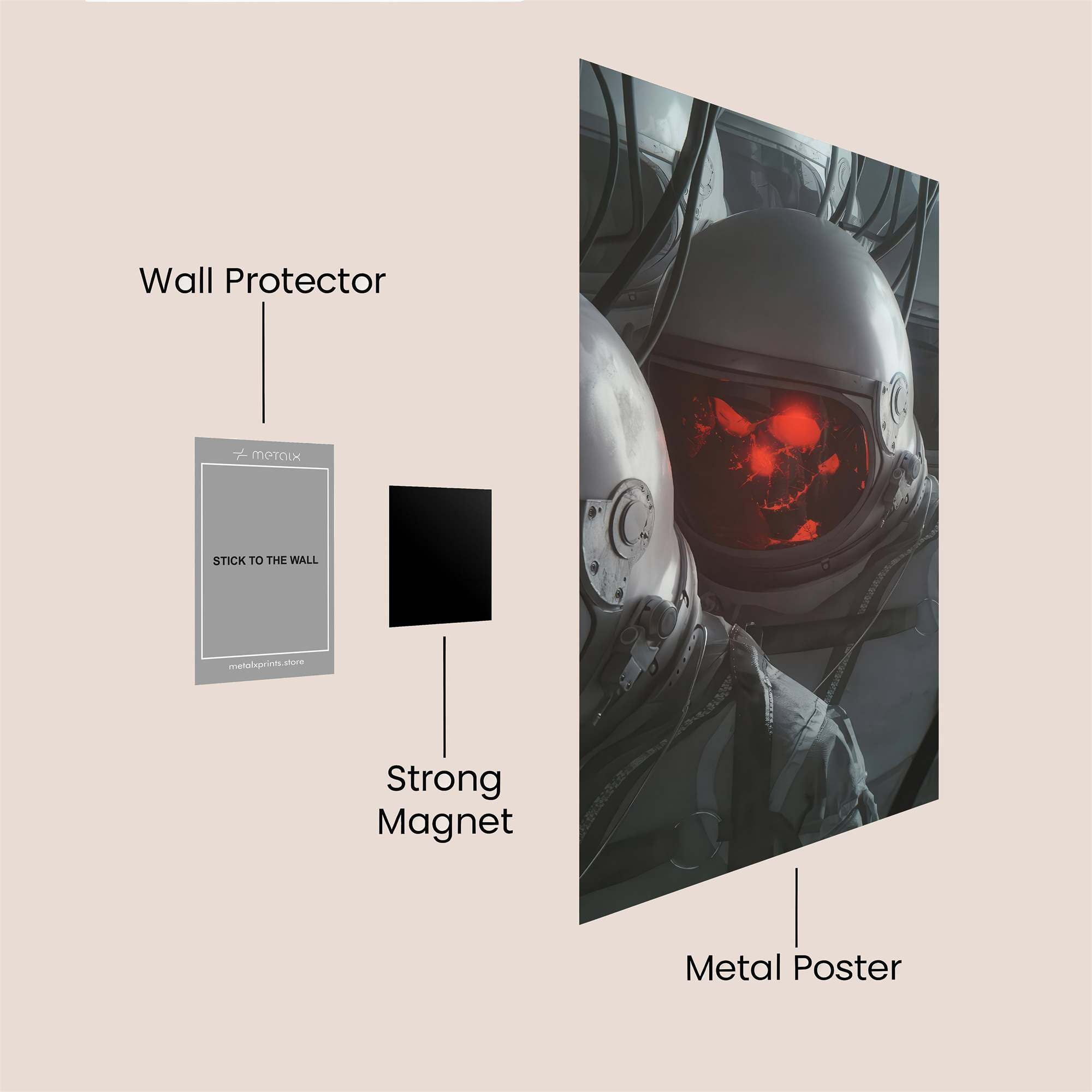 Cosmic Haunting Safe Wall Magnetic / M