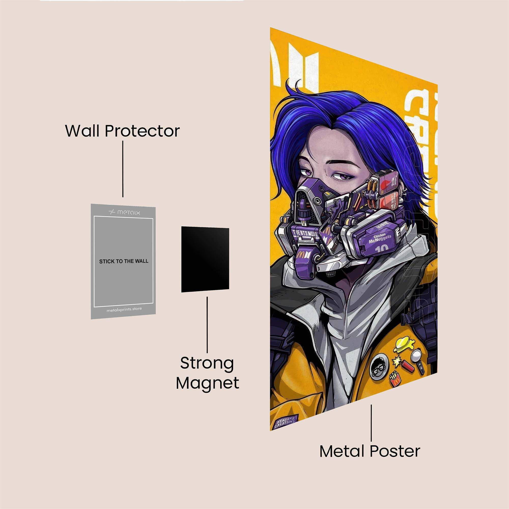 Cyber Persona Safe Wall Magnetic / M