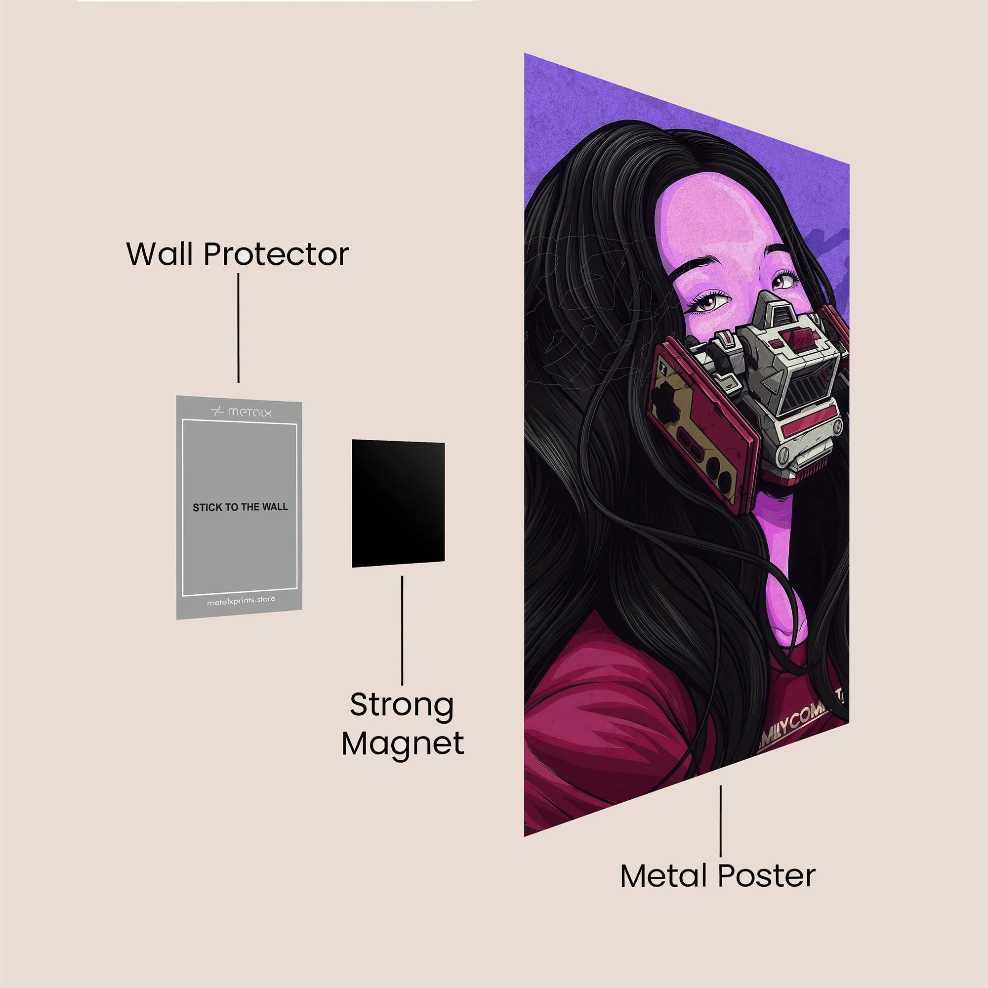 Cyber Whisper Safe Wall Magnetic / M