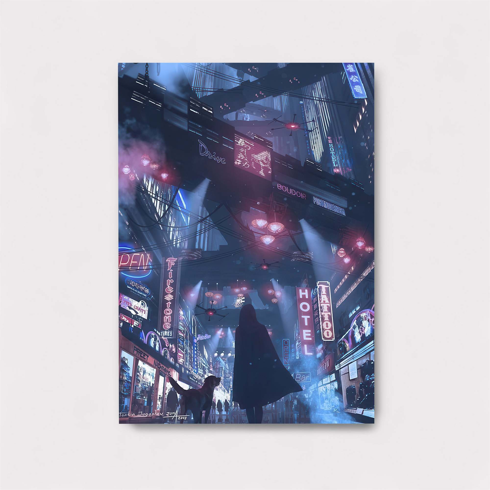 Neon Shadows Safe Wall Magnetic / M