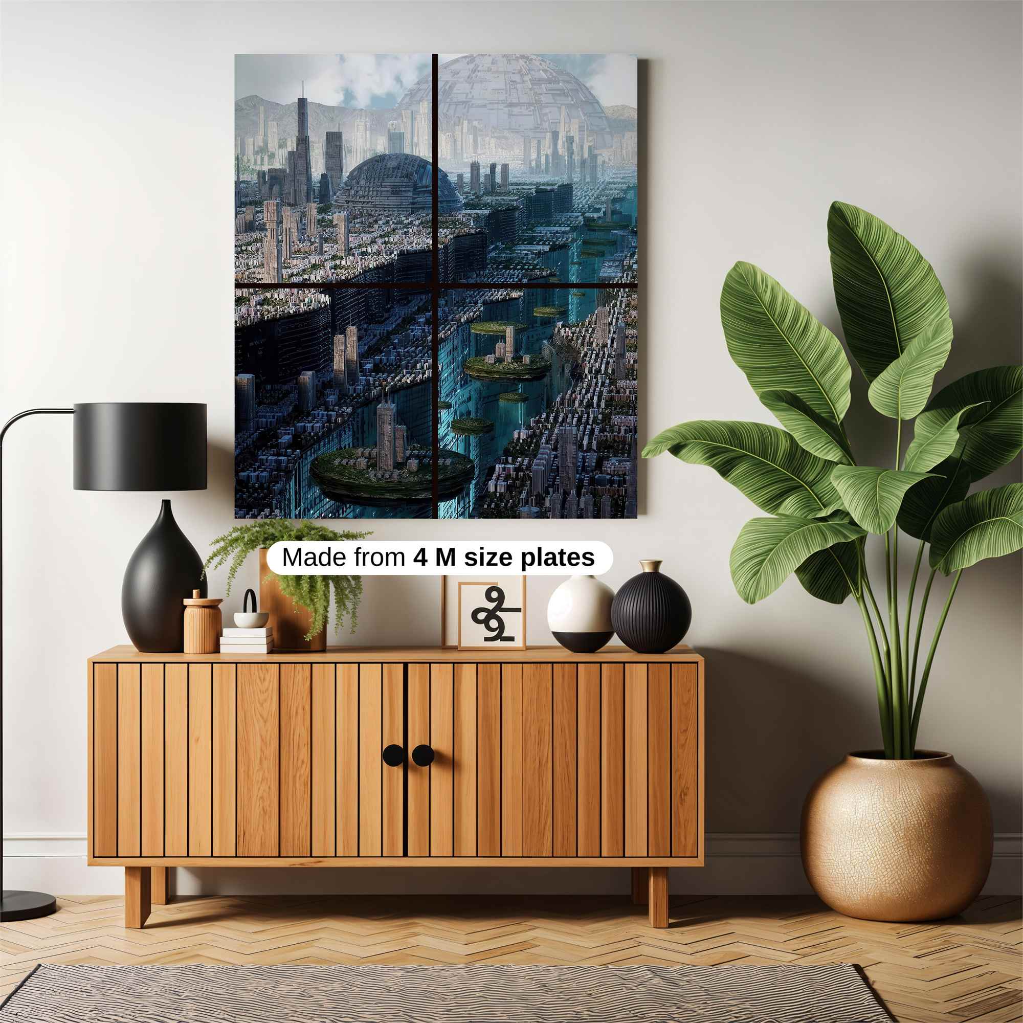 Futuristic Serenity Safe Wall Magnetic / M