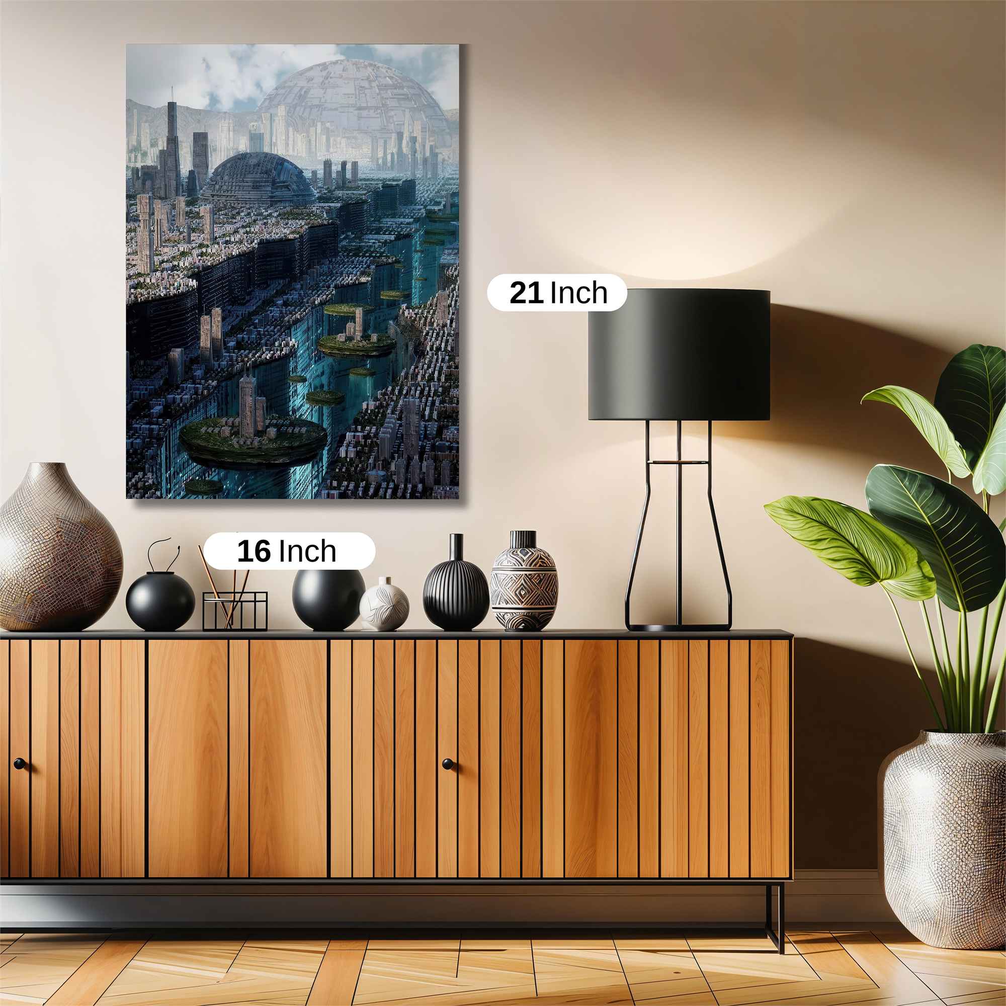 Futuristic Serenity Safe Wall Magnetic / M