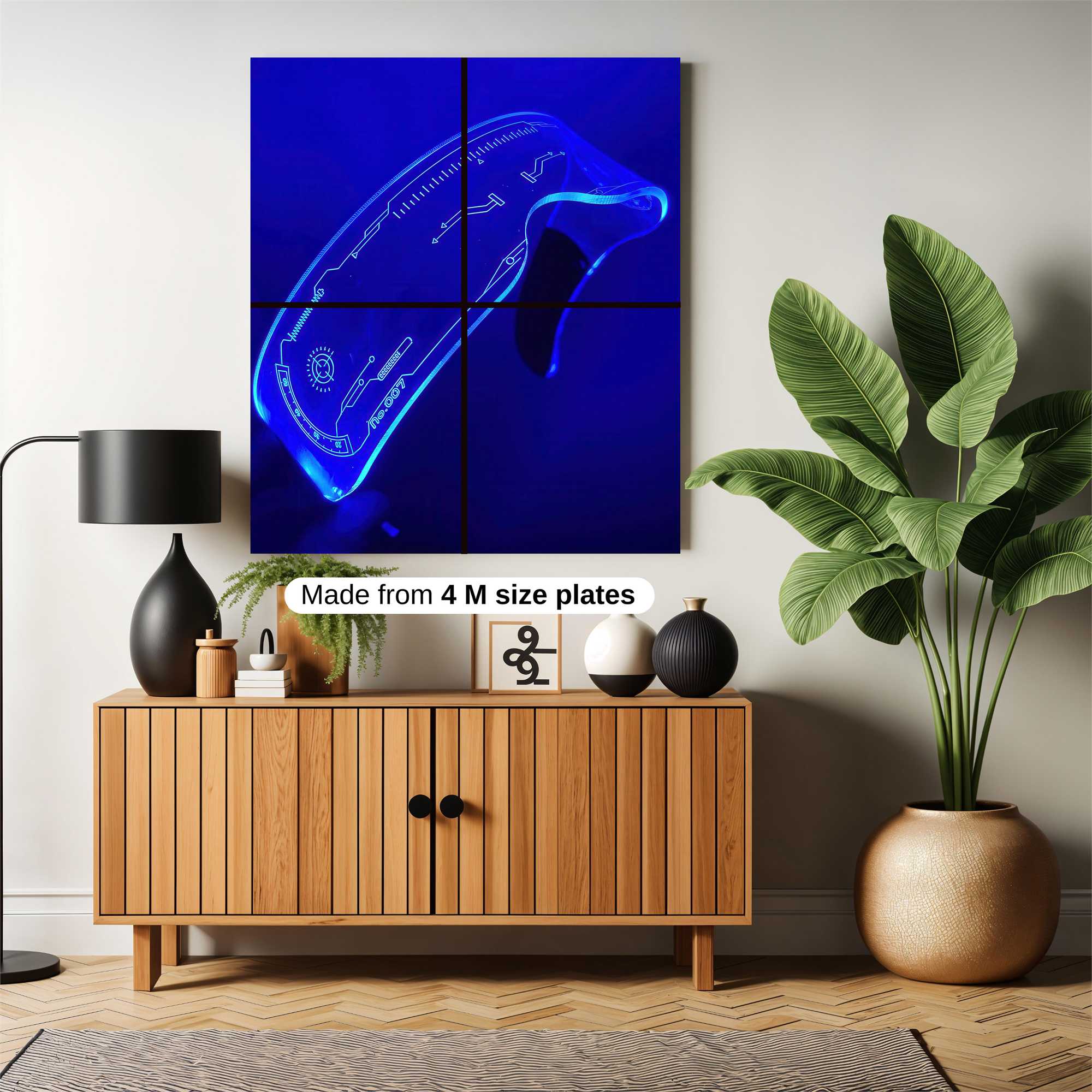 Futuristic Glow Safe Wall Magnetic / M