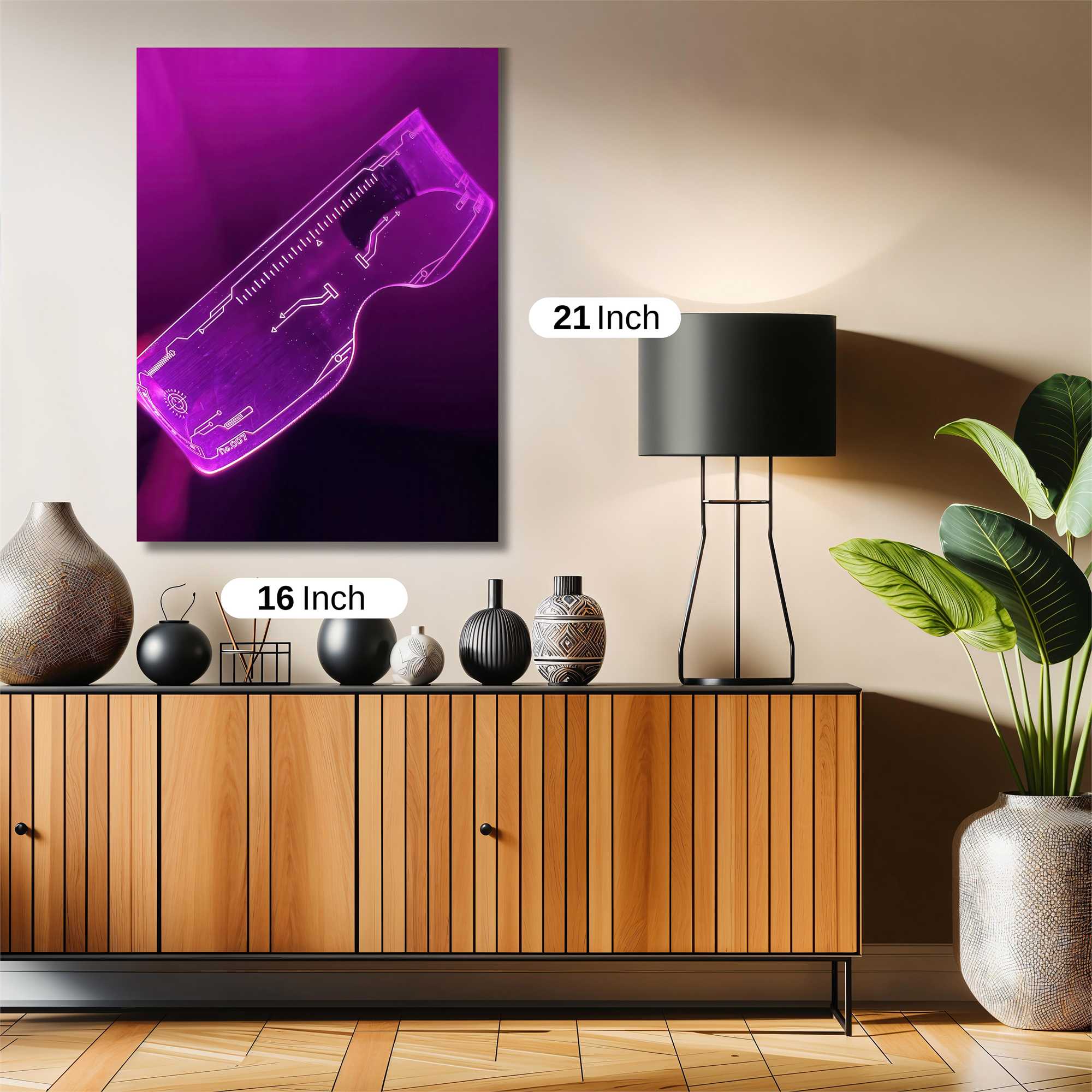 Neon Futurism Safe Wall Magnetic / M