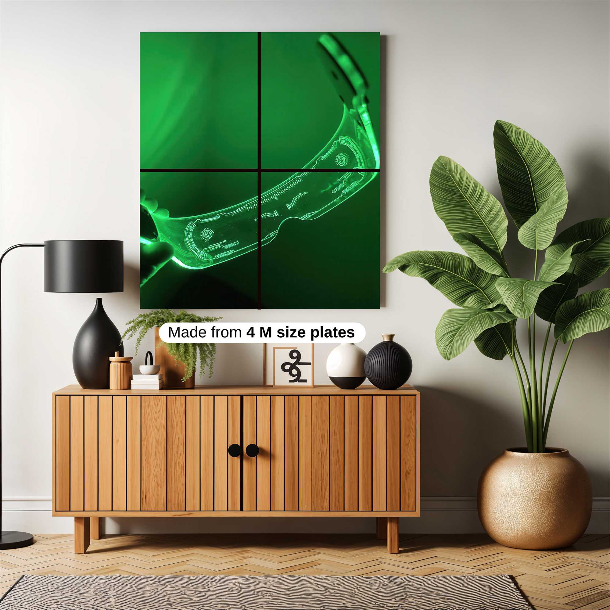 Futuristic Glow Safe Wall Magnetic / M