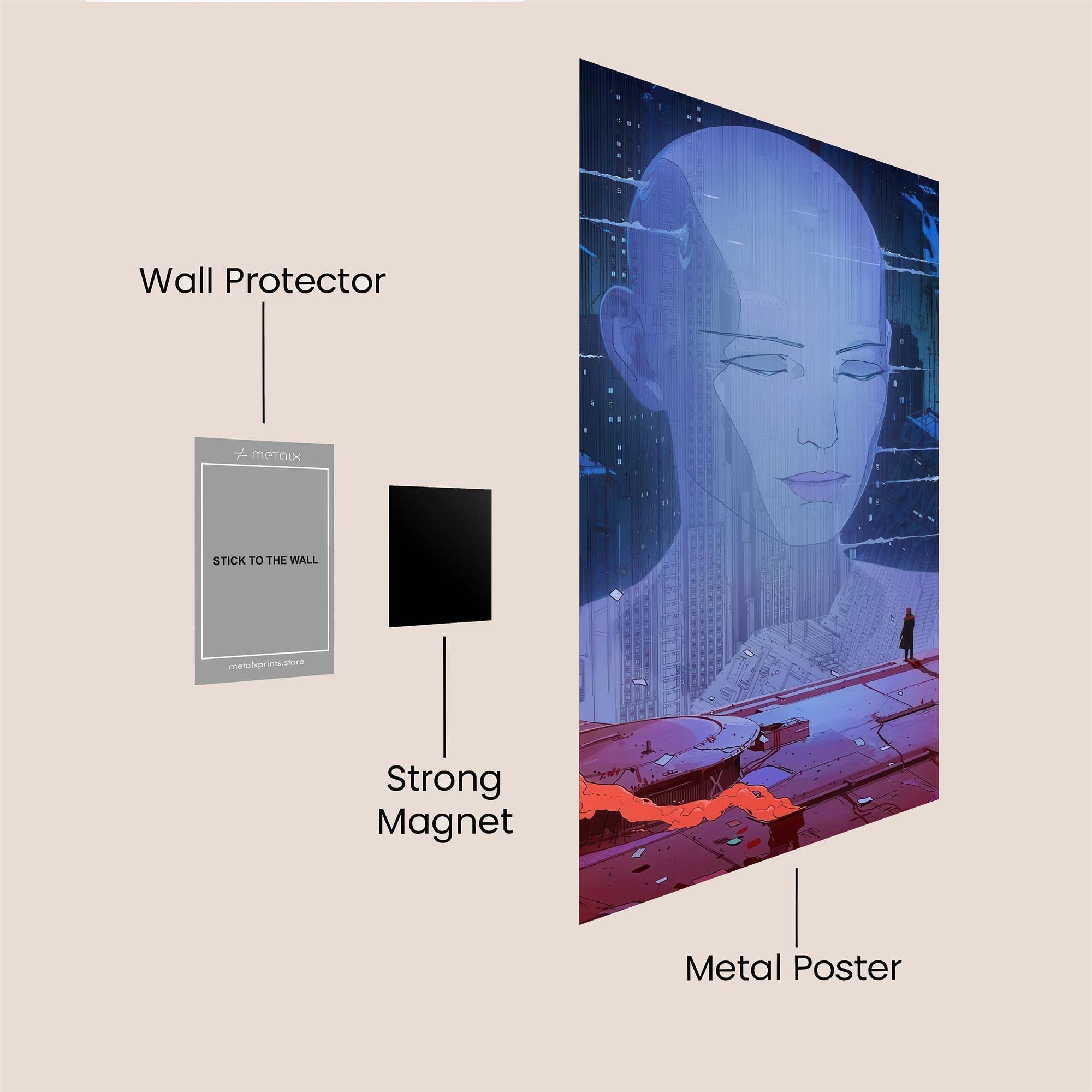 Digital Reverie Safe Wall Magnetic / M