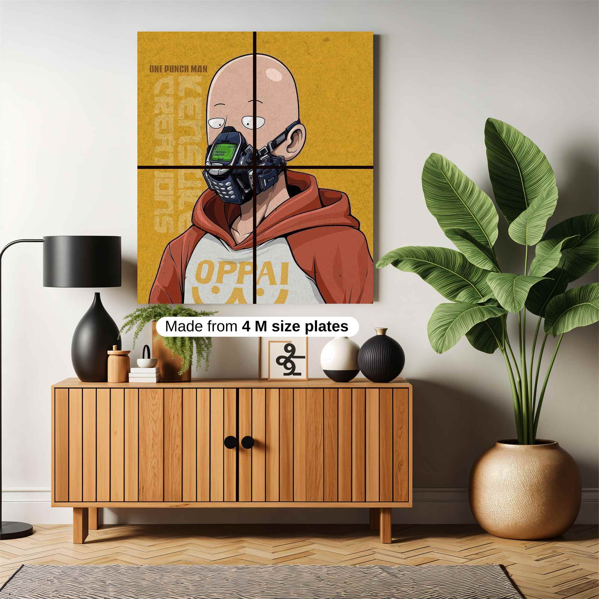 Saitama Quirky Safe Wall Magnetic / M