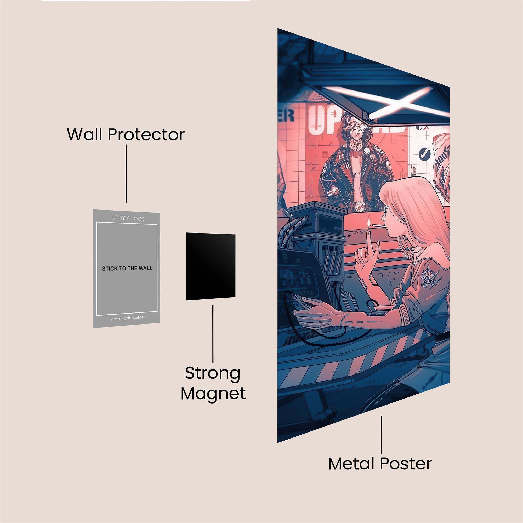 Cyber Nostalgia Safe Wall Magnetic / M