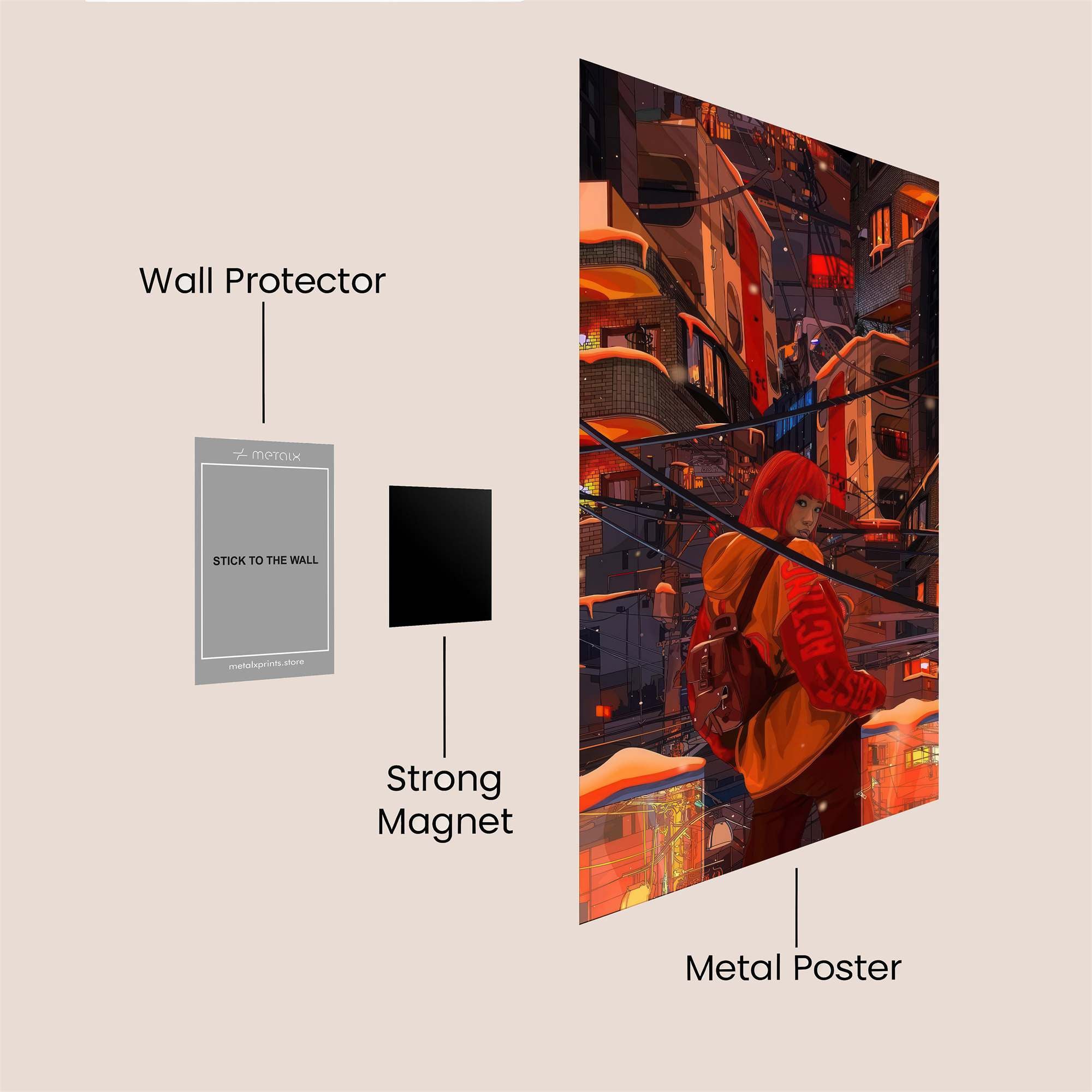 Neon Reverie Safe Wall Magnetic / M