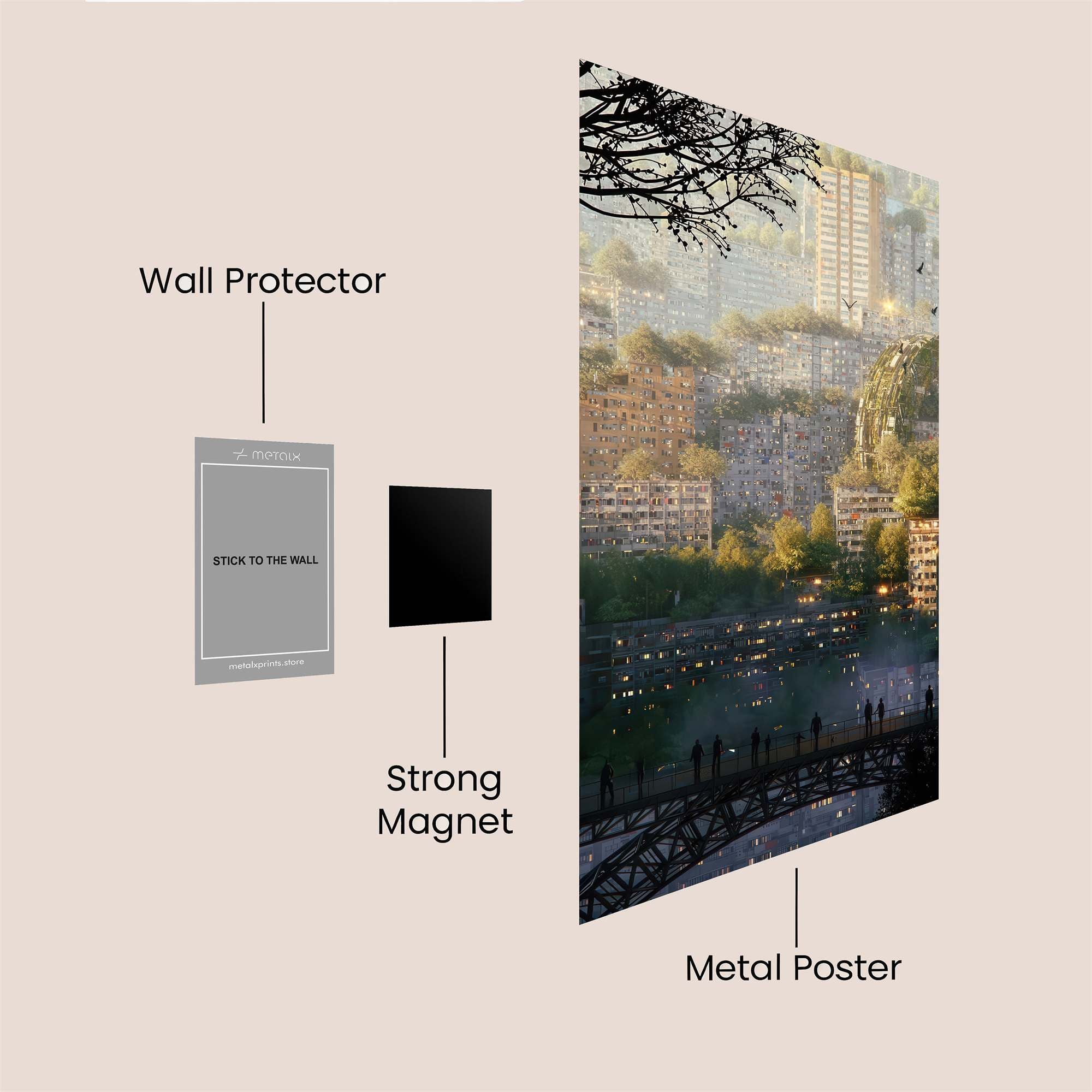 Urban Serenity Safe Wall Magnetic / M