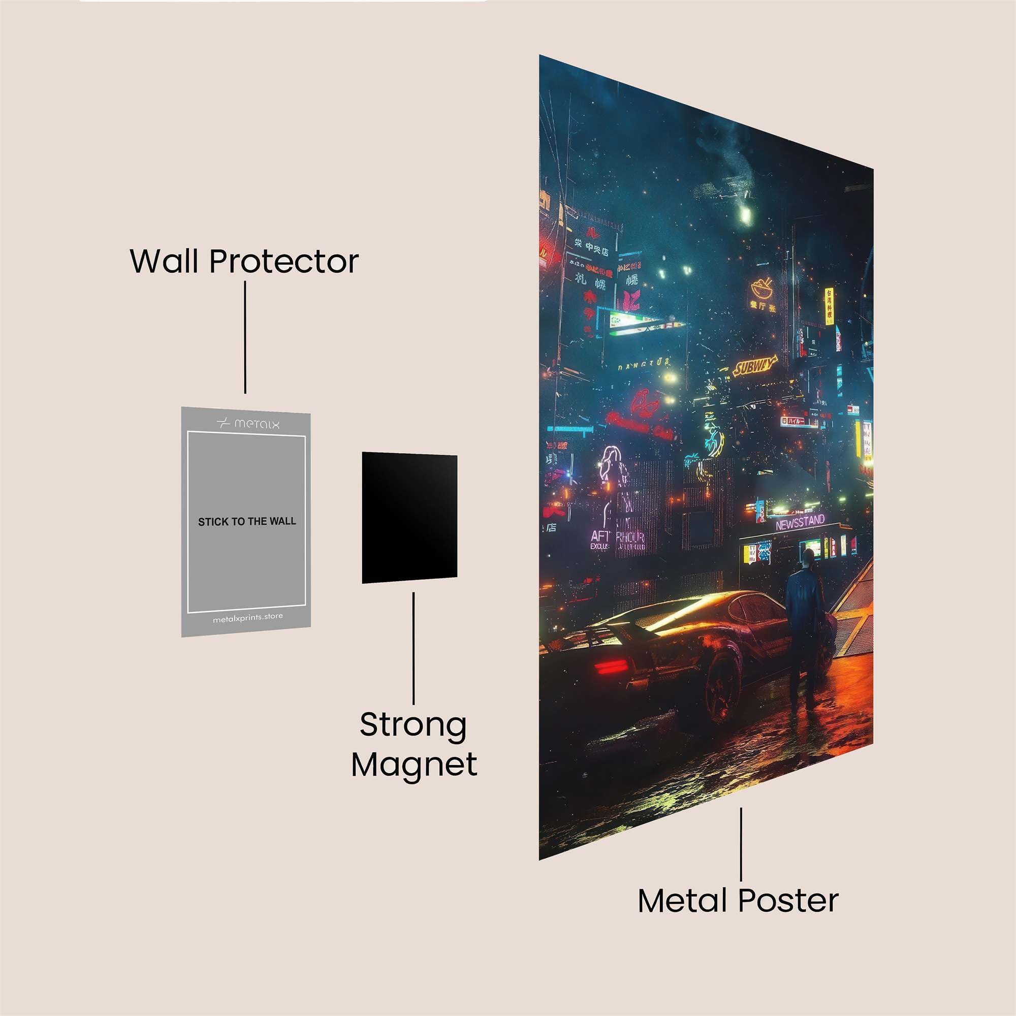 Bubblegum Warrior Safe Wall Magnetic / M