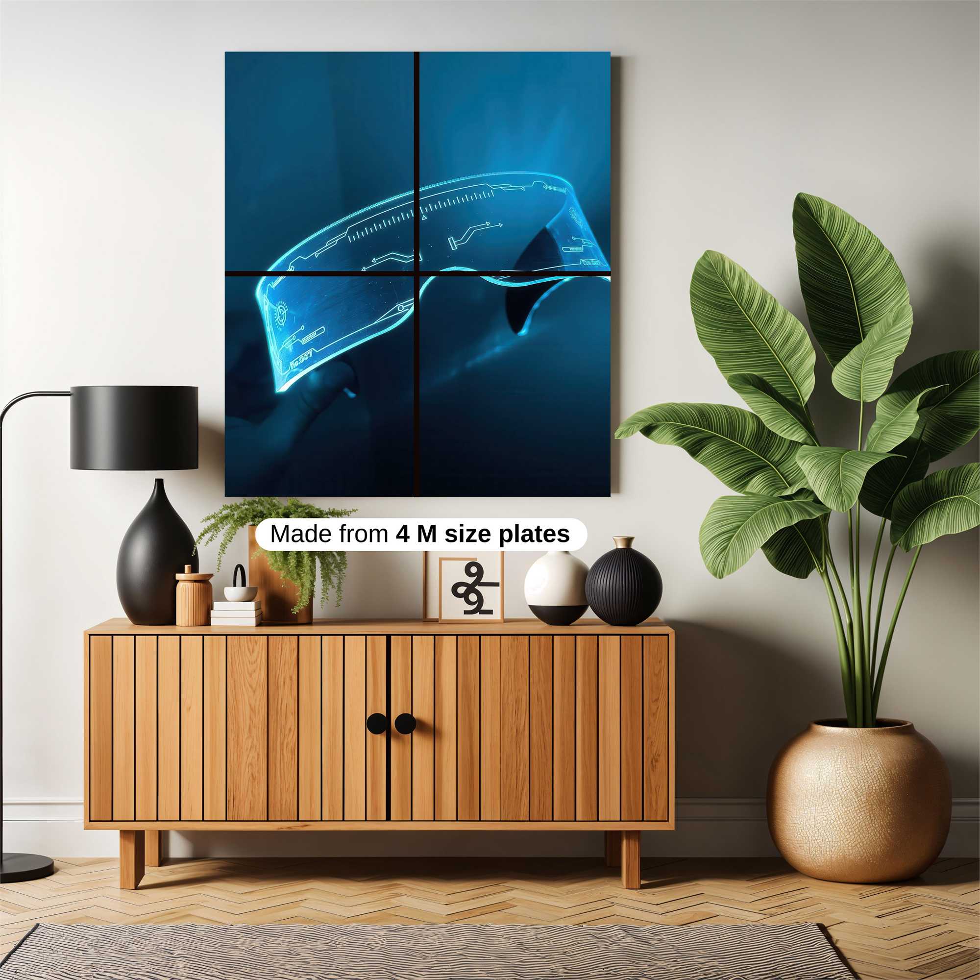 Futuristic Glimmer Safe Wall Magnetic / M