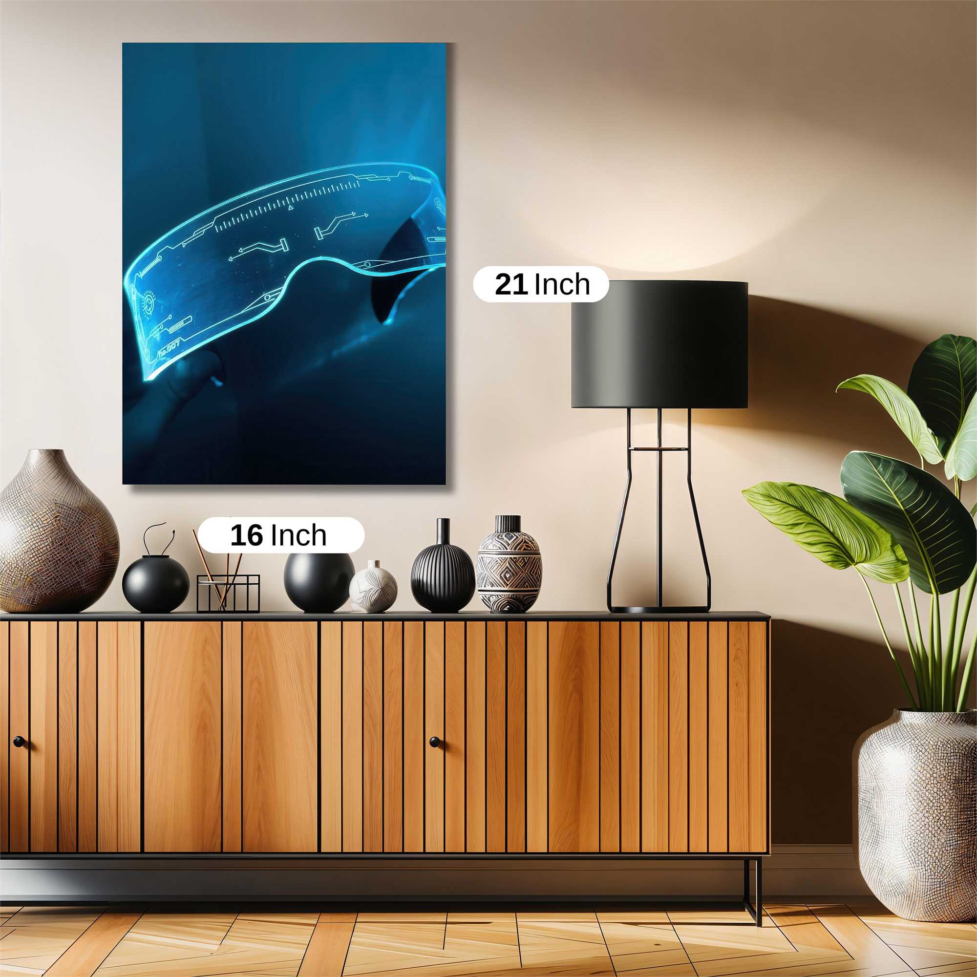 Futuristic Glimmer Safe Wall Magnetic / M