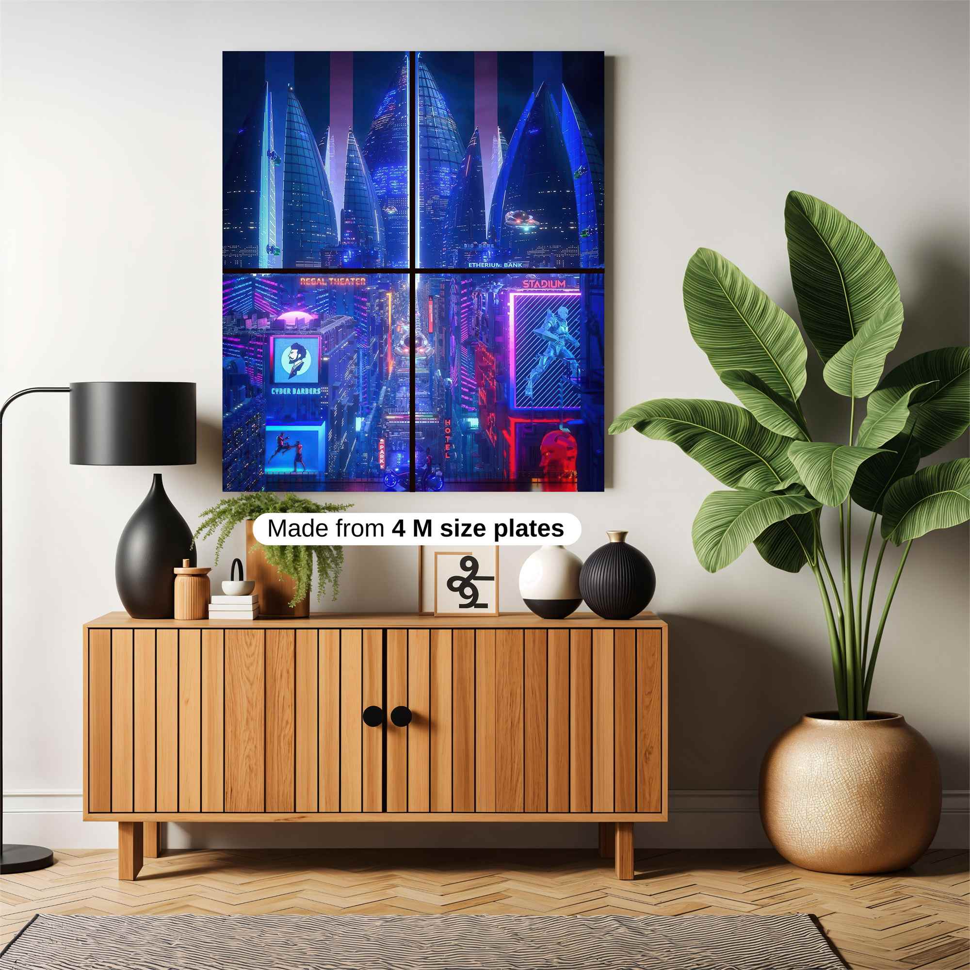 Futuristic Vibrance Safe Wall Magnetic / M