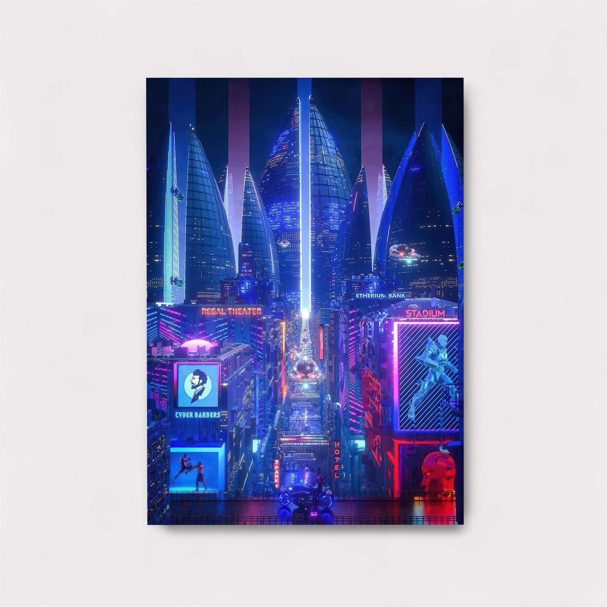 Futuristic Vibrance Safe Wall Magnetic / M