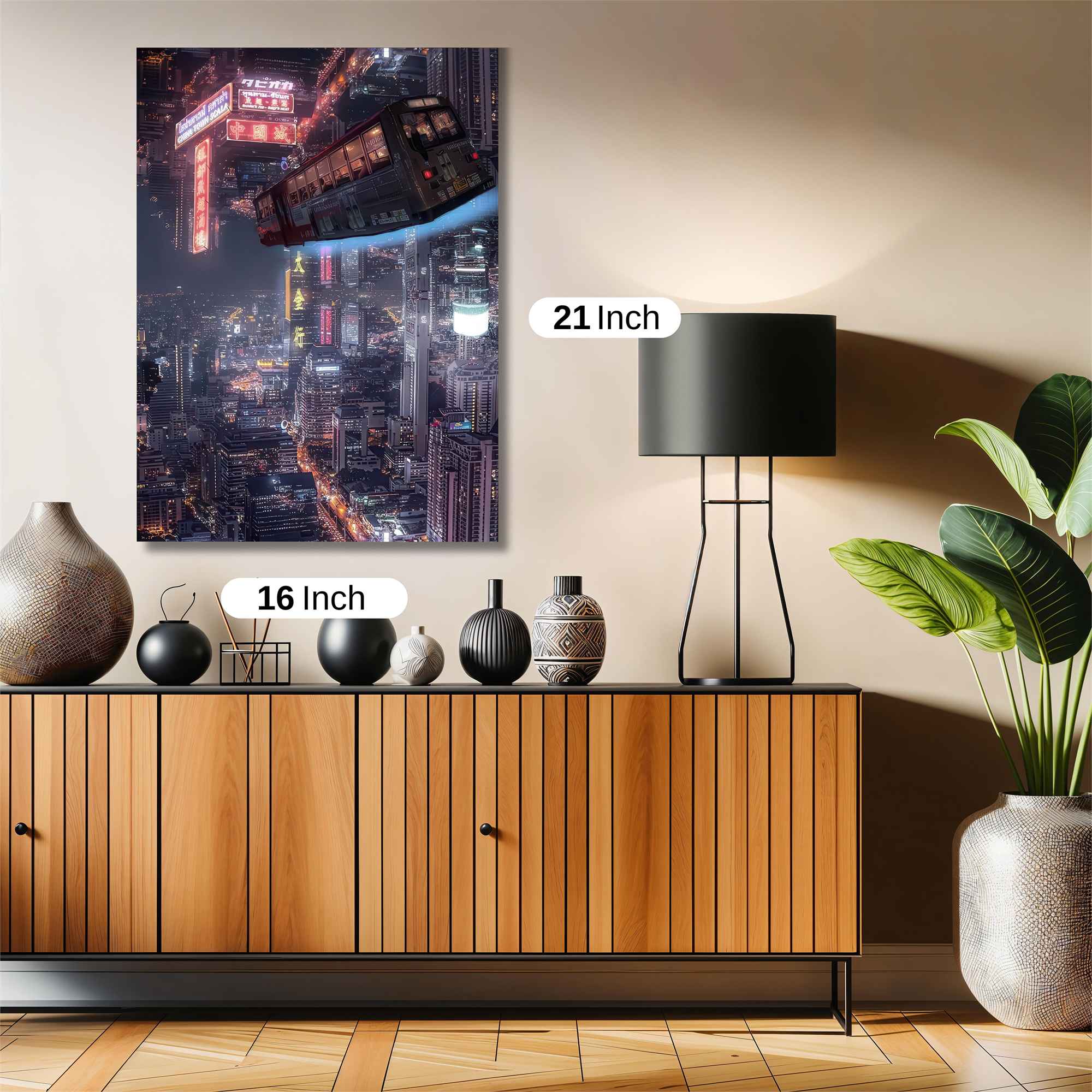 Floating Metropolis Safe Wall Magnetic / M