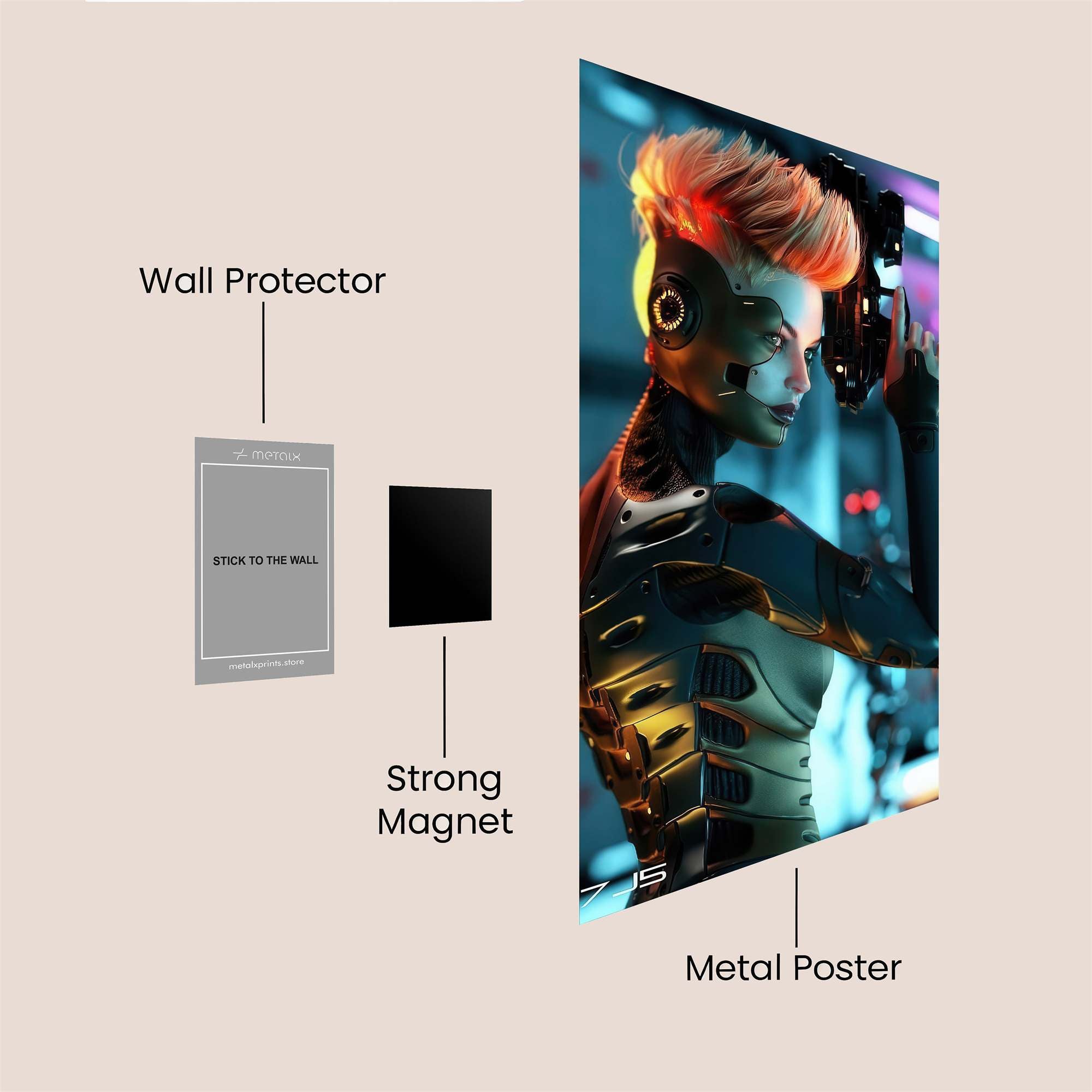 Cyber Sentinel Safe Wall Magnetic / M