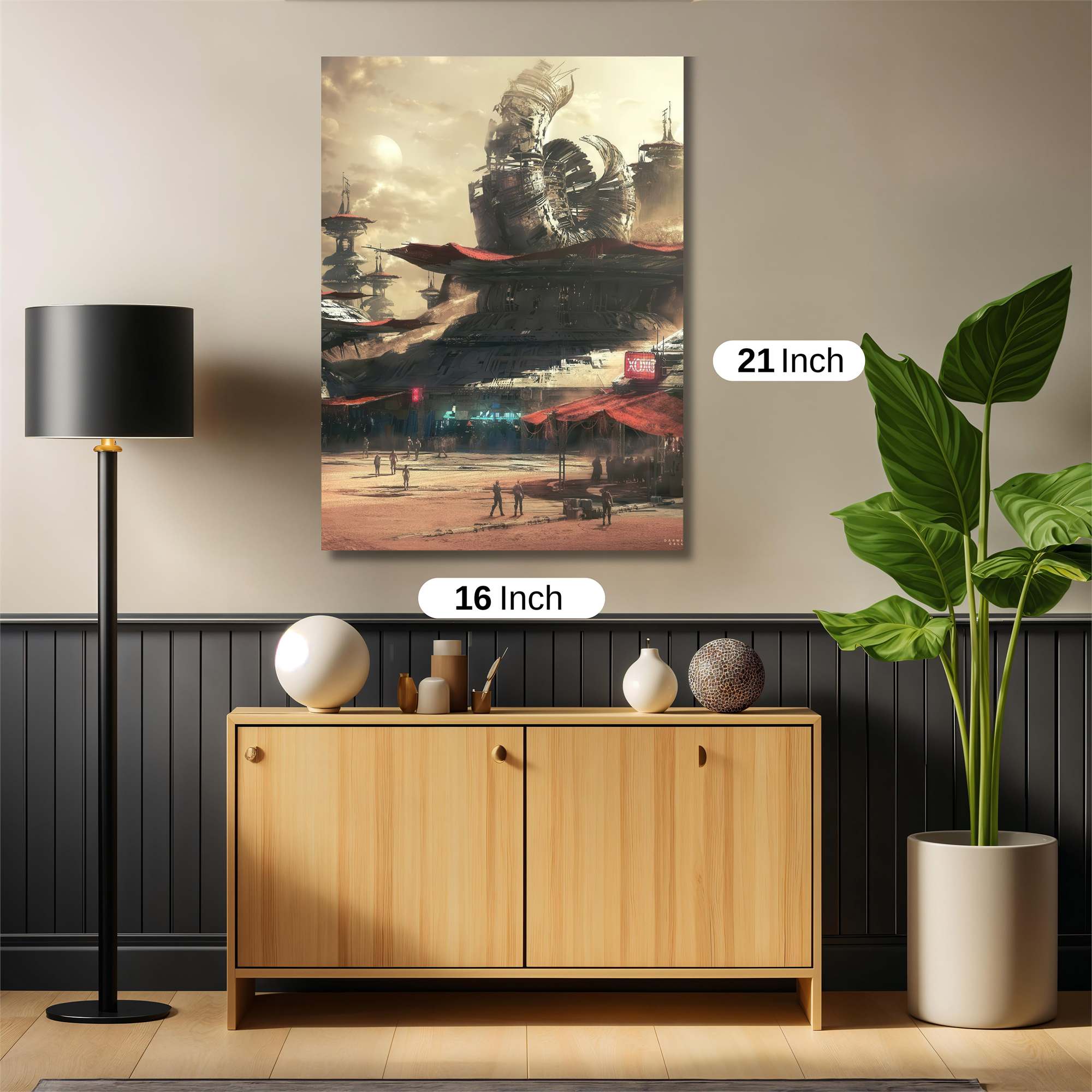 Futuristic Bazaar Safe Wall Magnetic / M