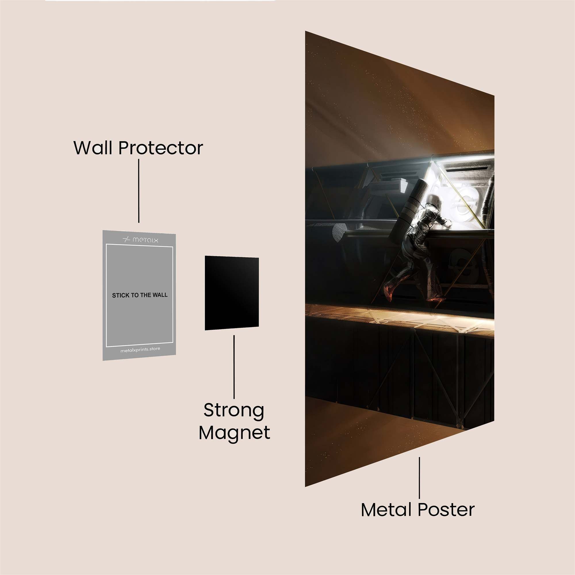 Spacewalk Serenity Safe Wall Magnetic / M