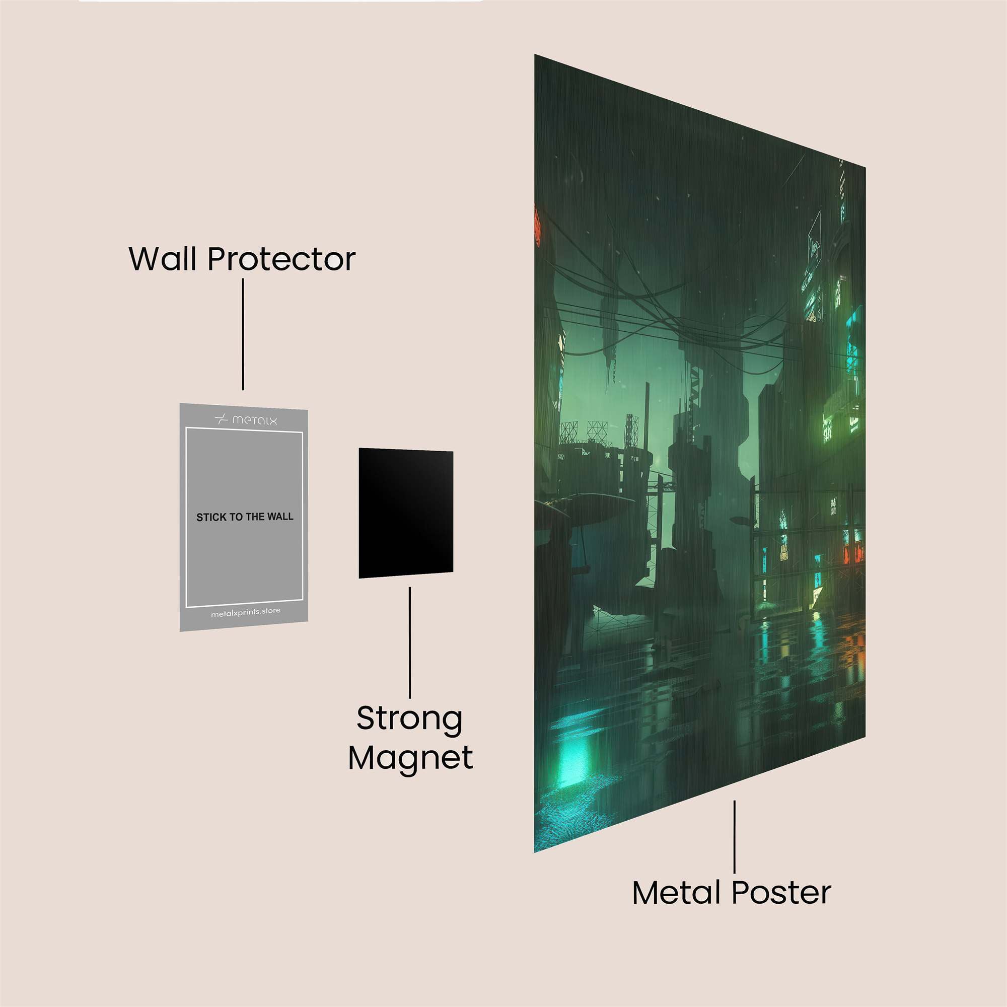 Neon Abyss Safe Wall Magnetic / M