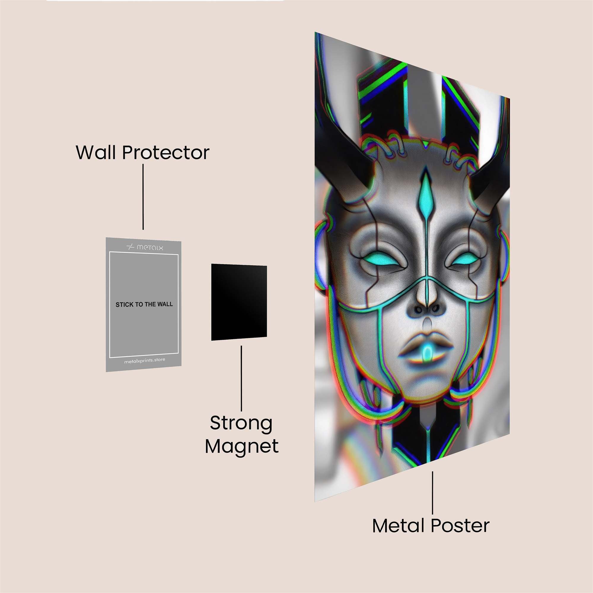 Cyber Enigma Safe Wall Magnetic / M