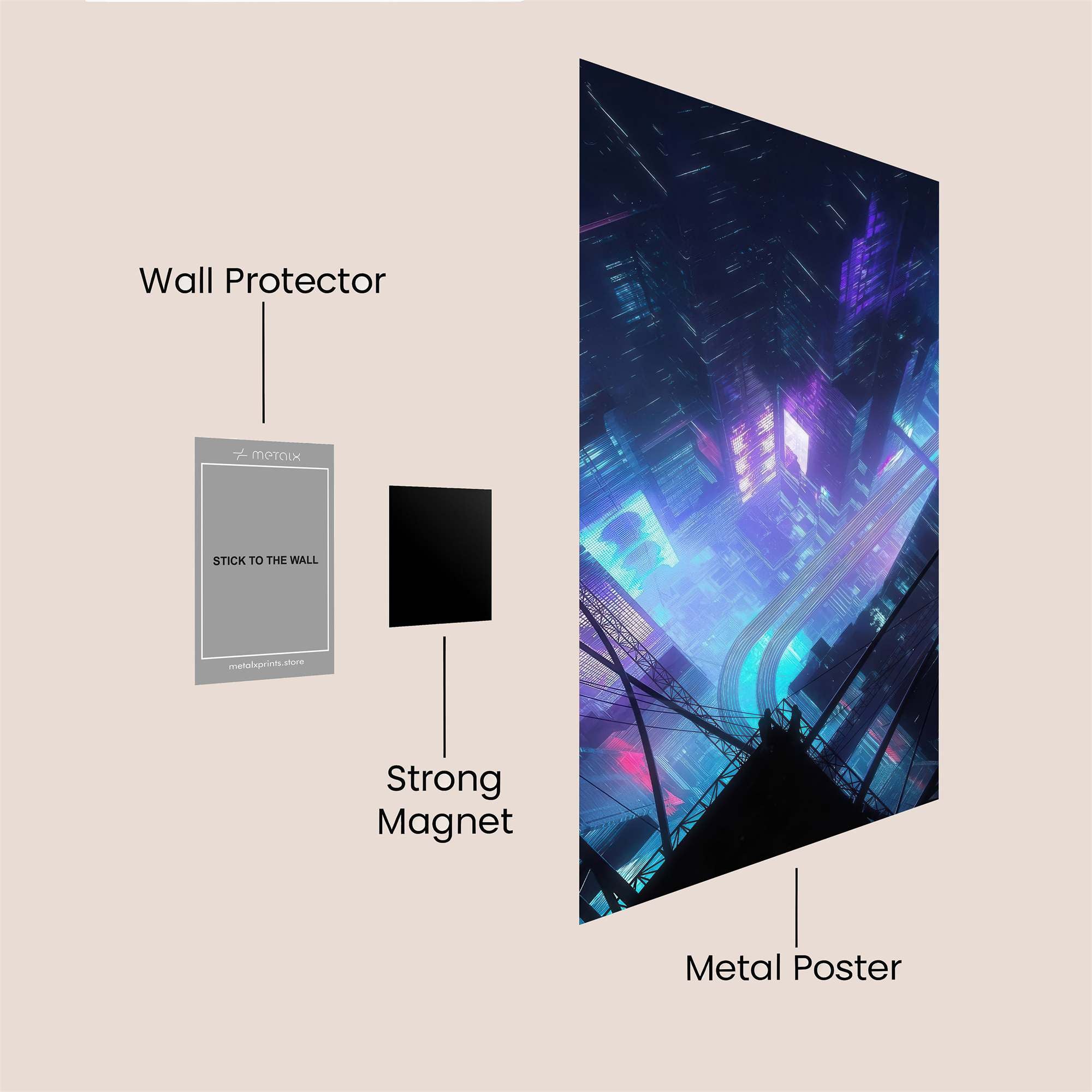 Cyber Dreamscape Safe Wall Magnetic / M