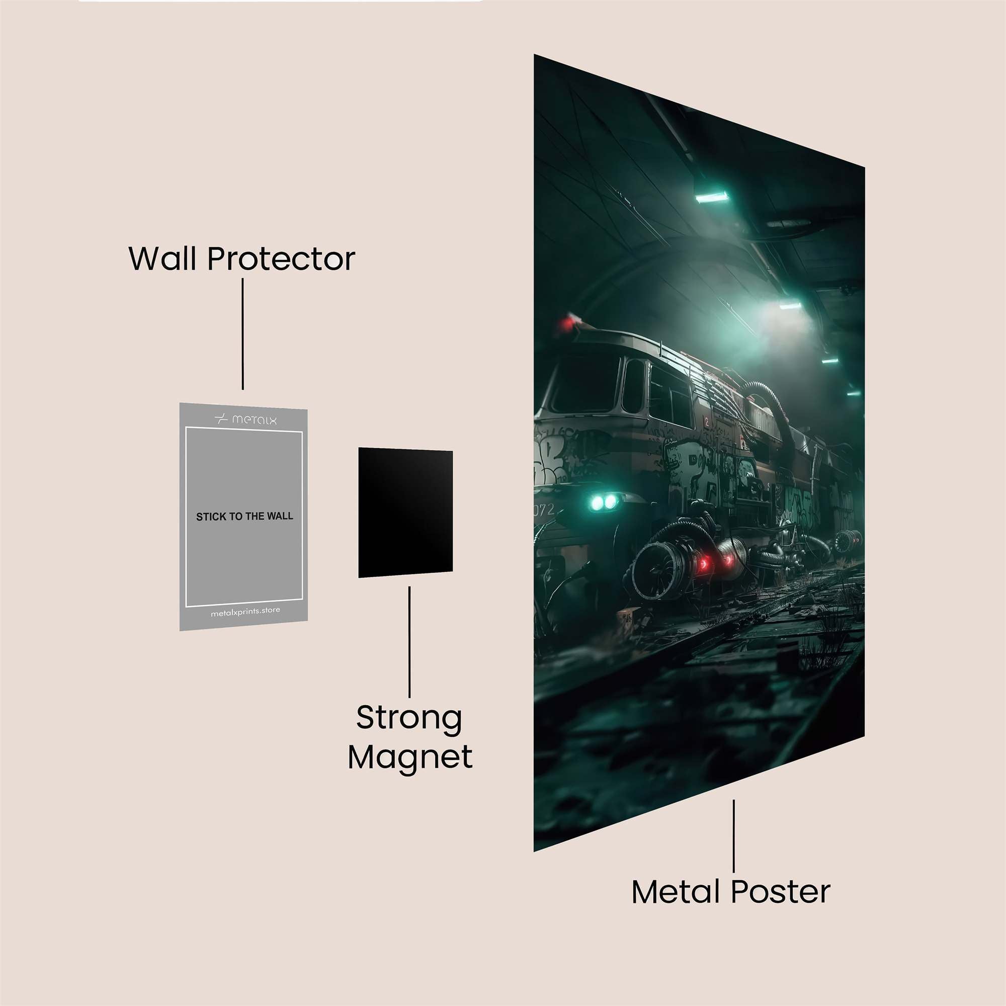Rusty Echoes Safe Wall Magnetic / M