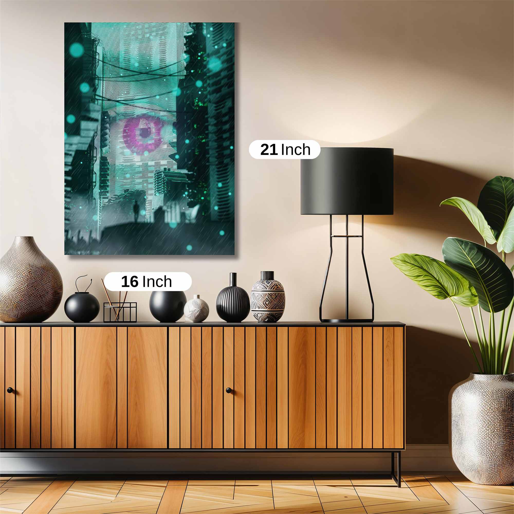 Neon Harbor Safe Wall Magnetic / M