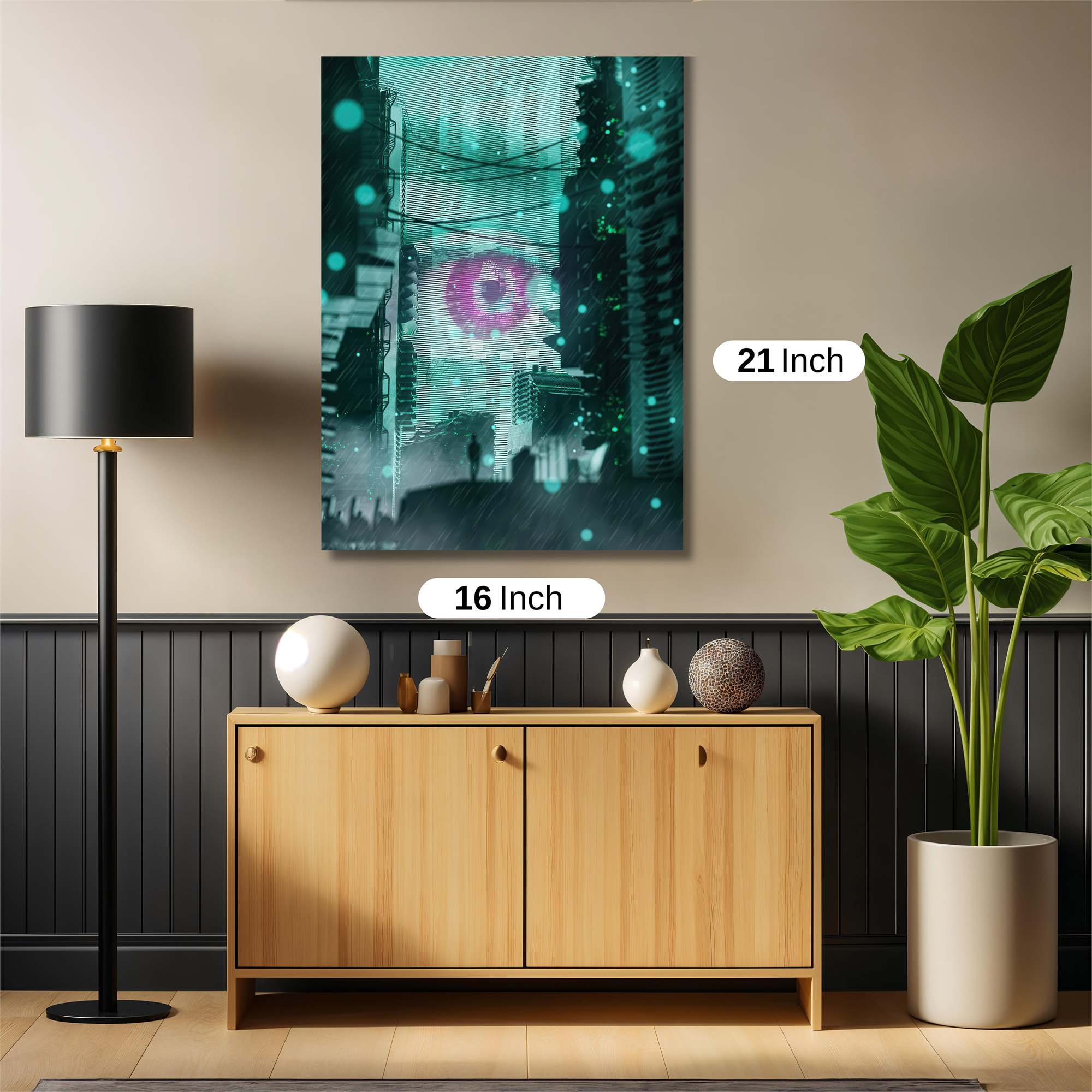 Neon Harbor Safe Wall Magnetic / M