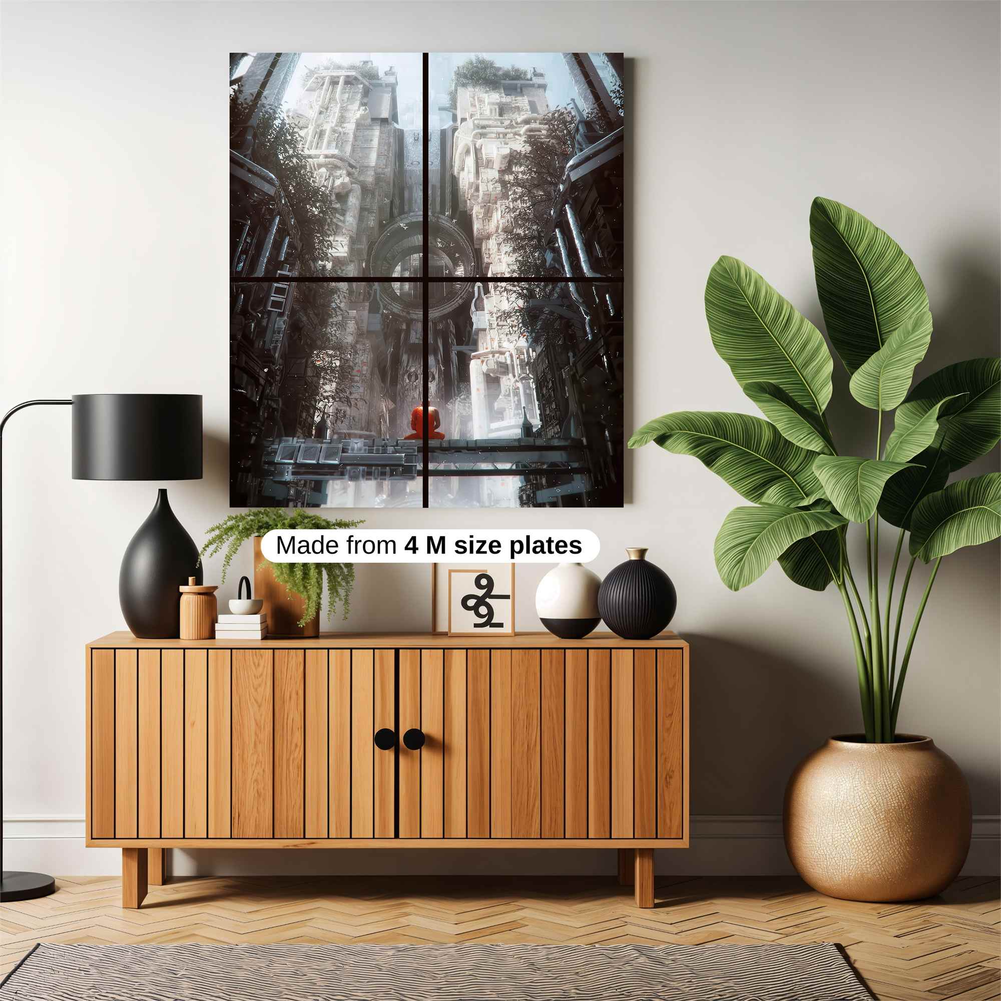 Futuristic Solitude Safe Wall Magnetic / M