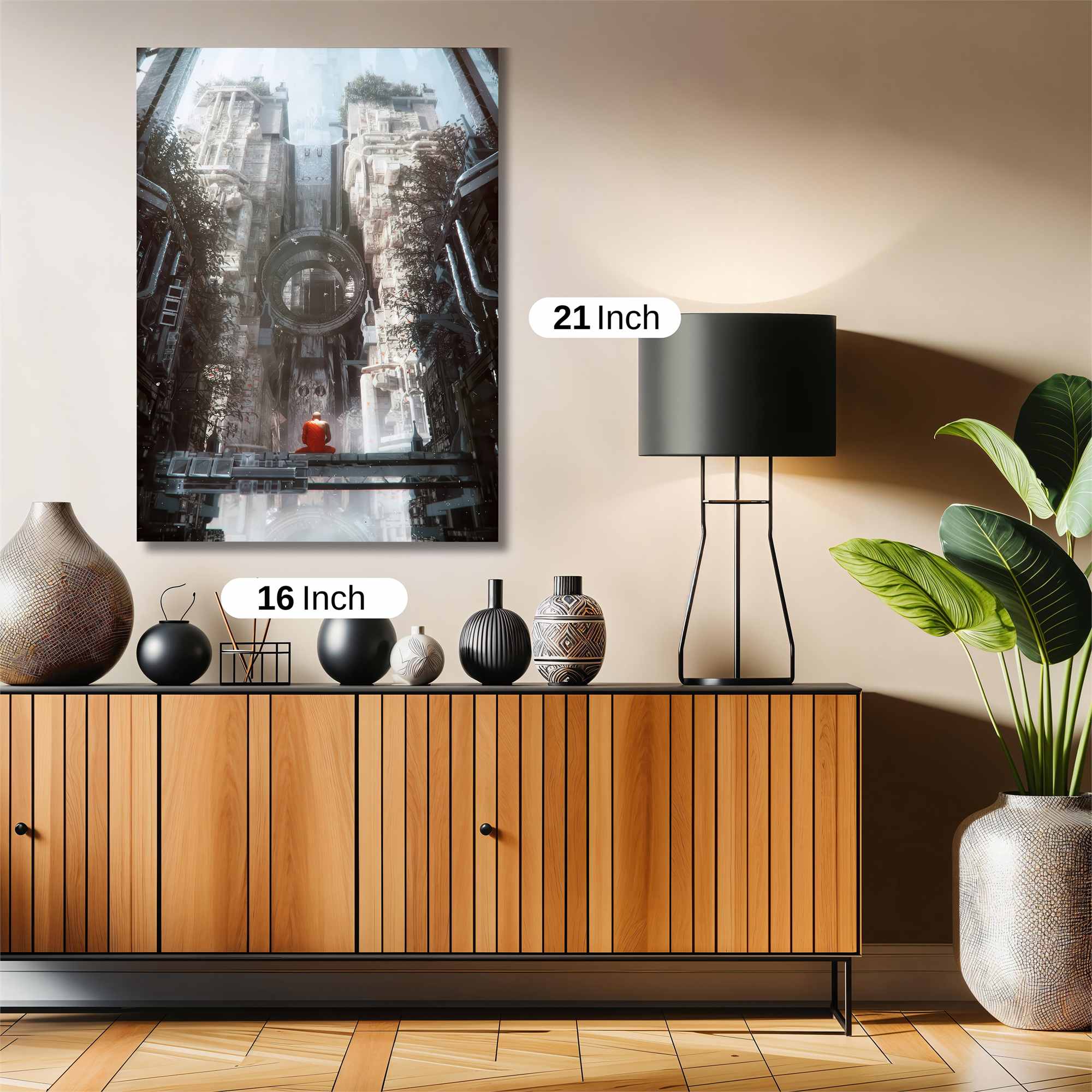 Futuristic Solitude Safe Wall Magnetic / M