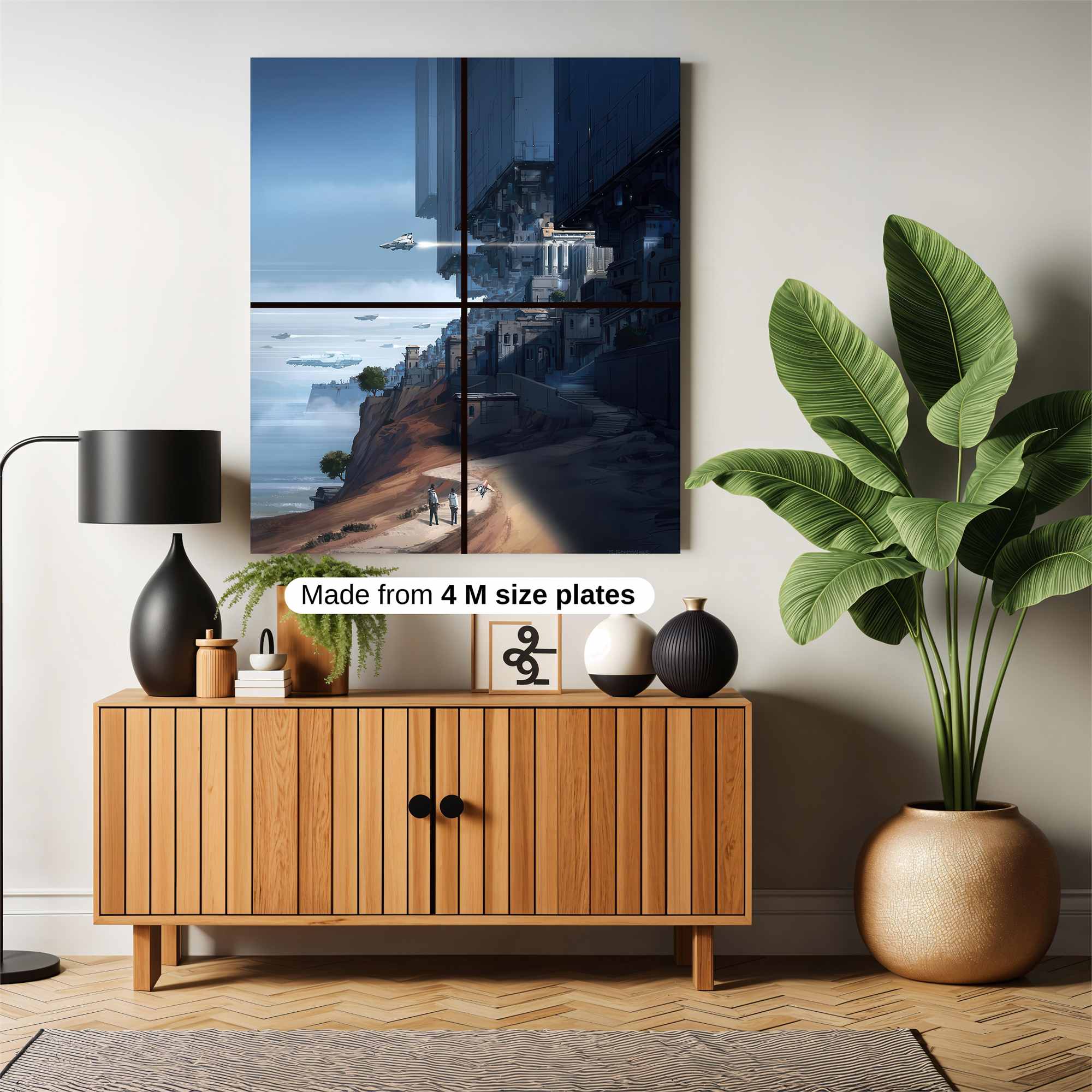 Futuristic Serenity Safe Wall Magnetic / M