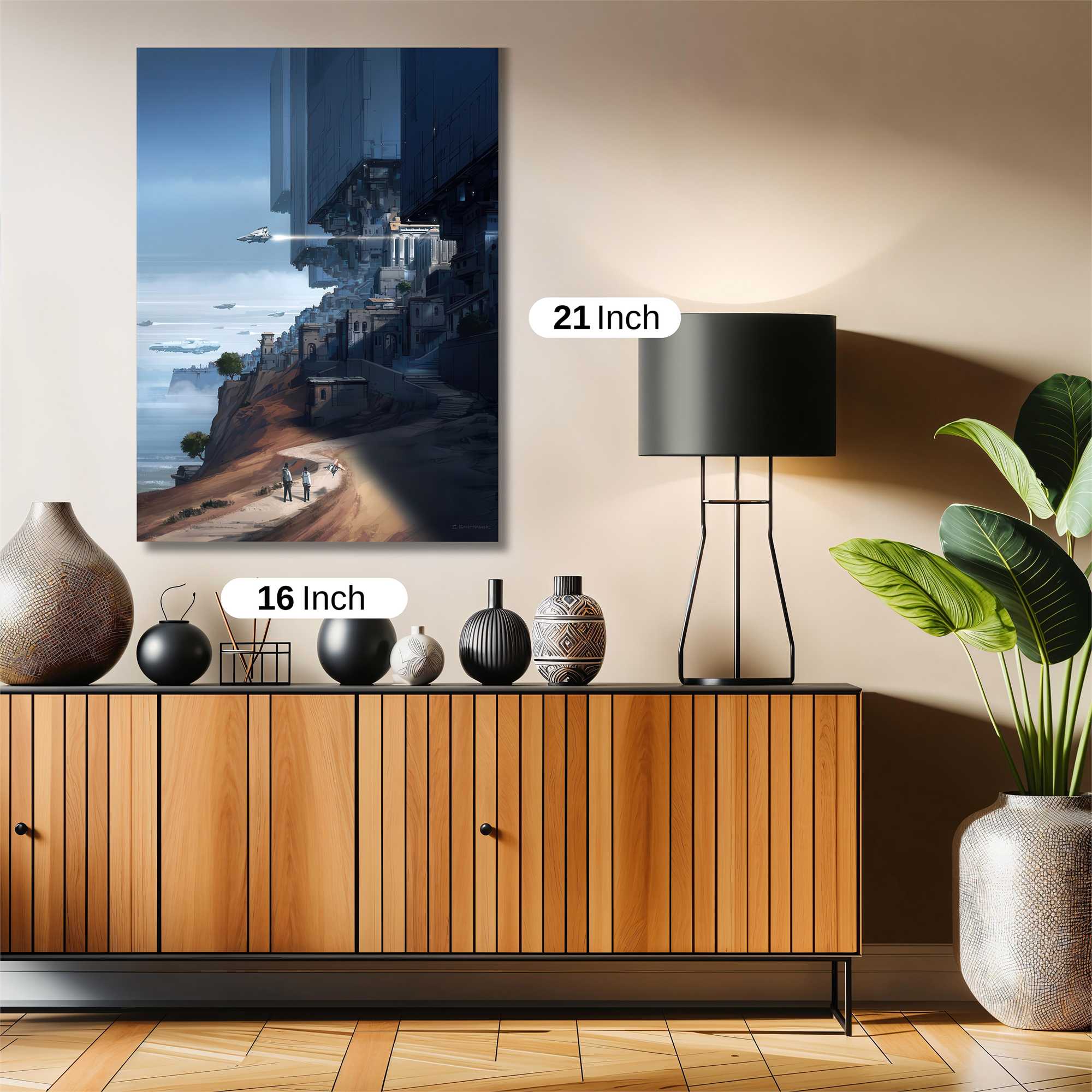 Futuristic Serenity Safe Wall Magnetic / M