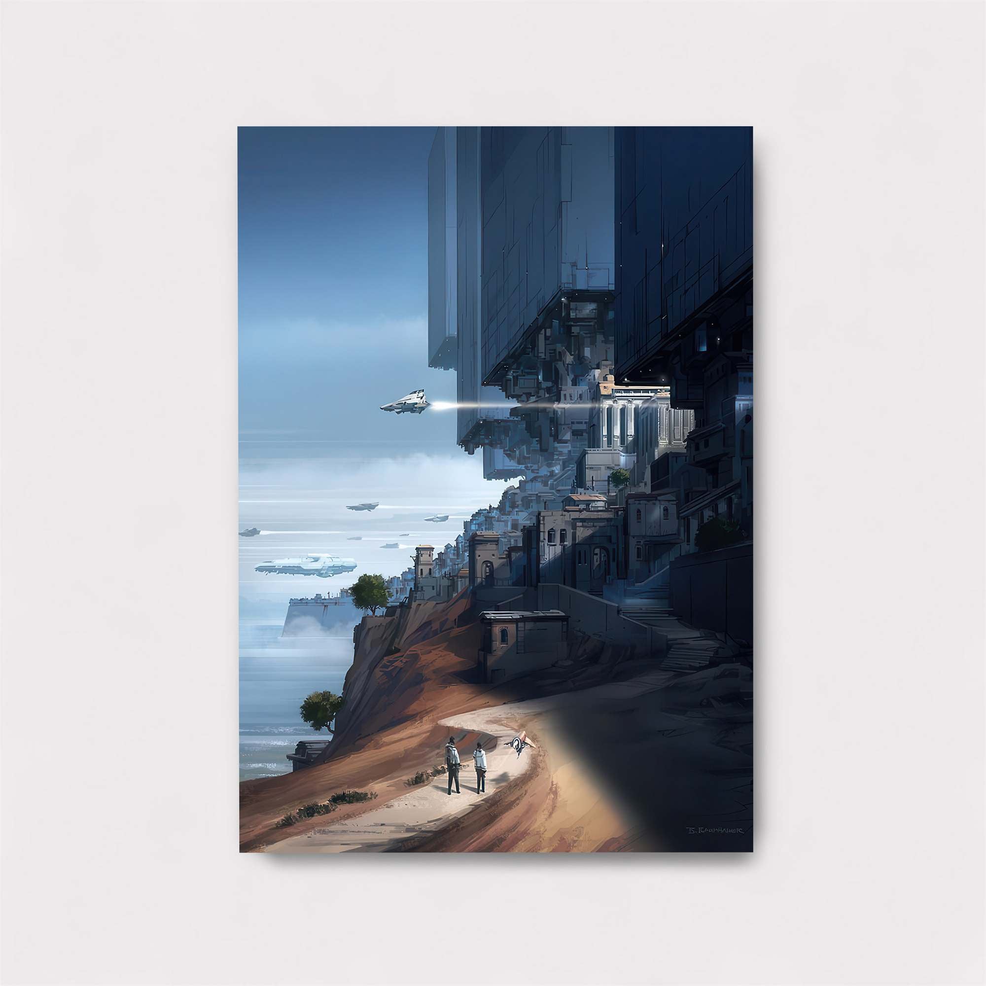 Futuristic Serenity Safe Wall Magnetic / M