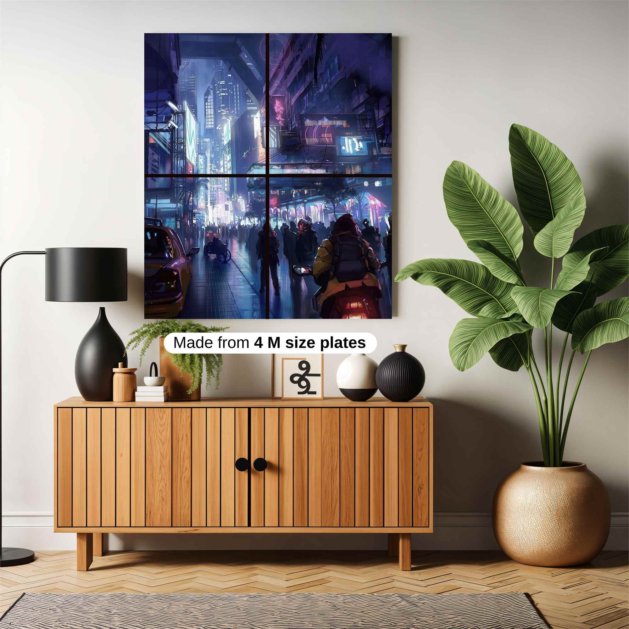 Neon Dreamscape Safe Wall Magnetic / M