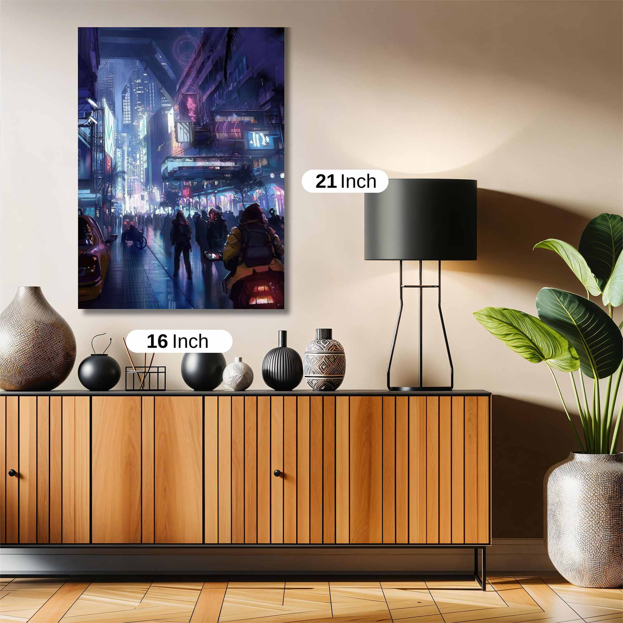 Neon Dreamscape Safe Wall Magnetic / M