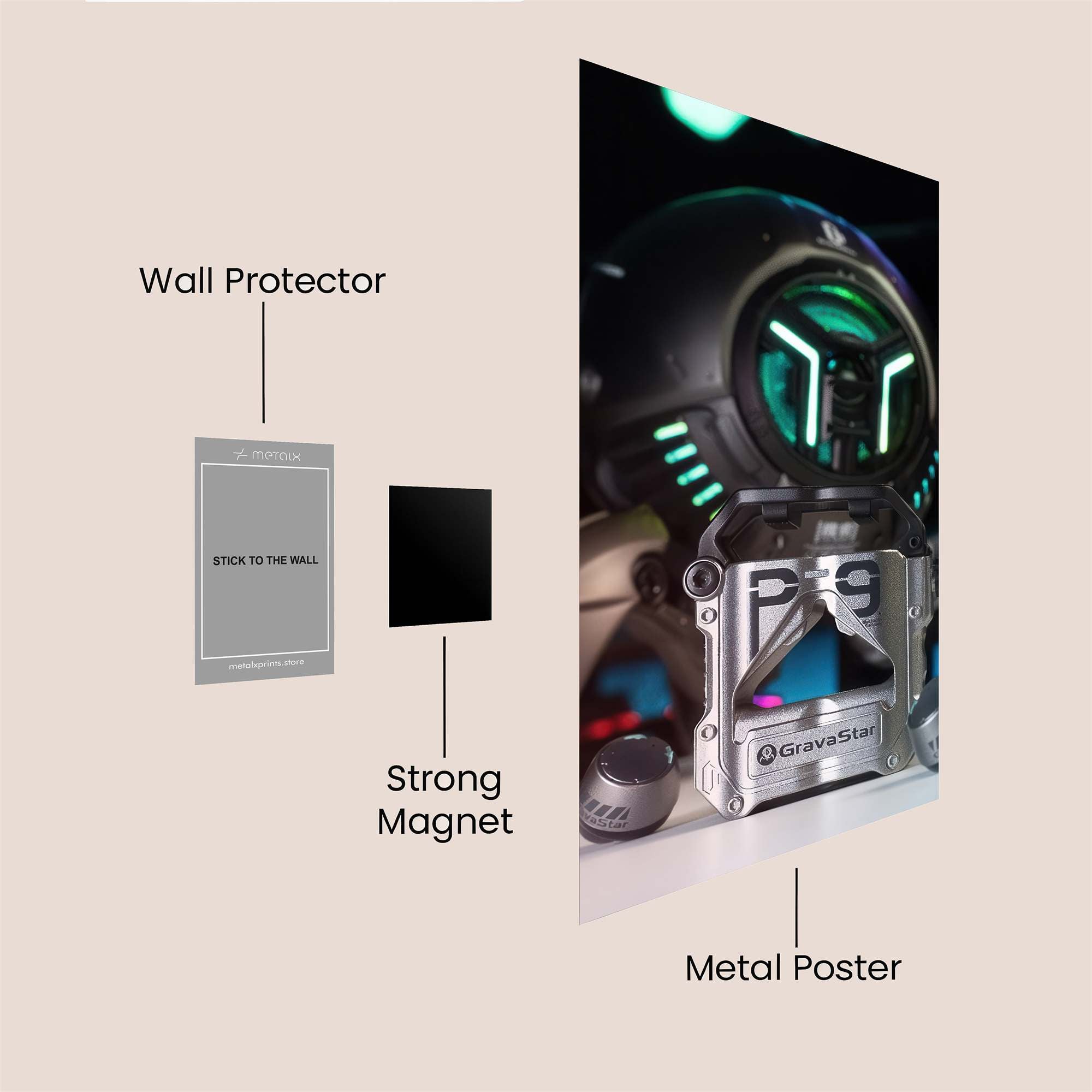 GravaStar Enigma Safe Wall Magnetic / M