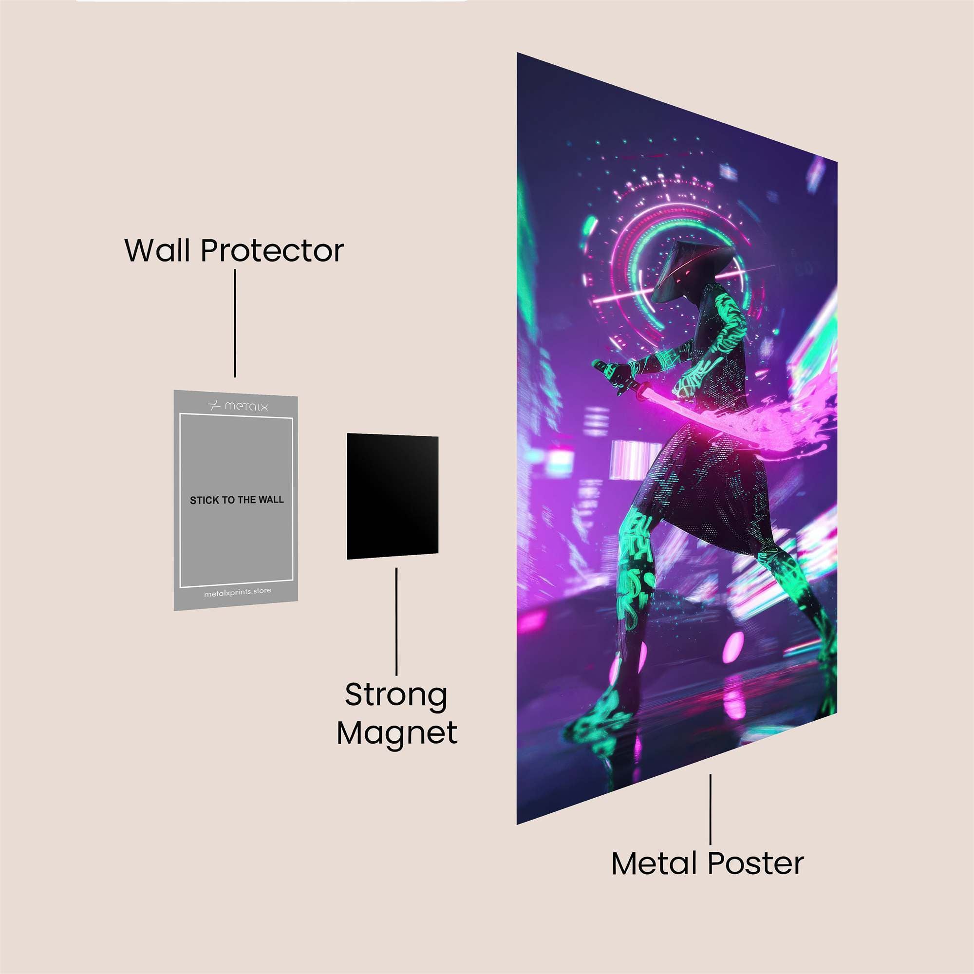 Cyber Luminance Safe Wall Magnetic / M