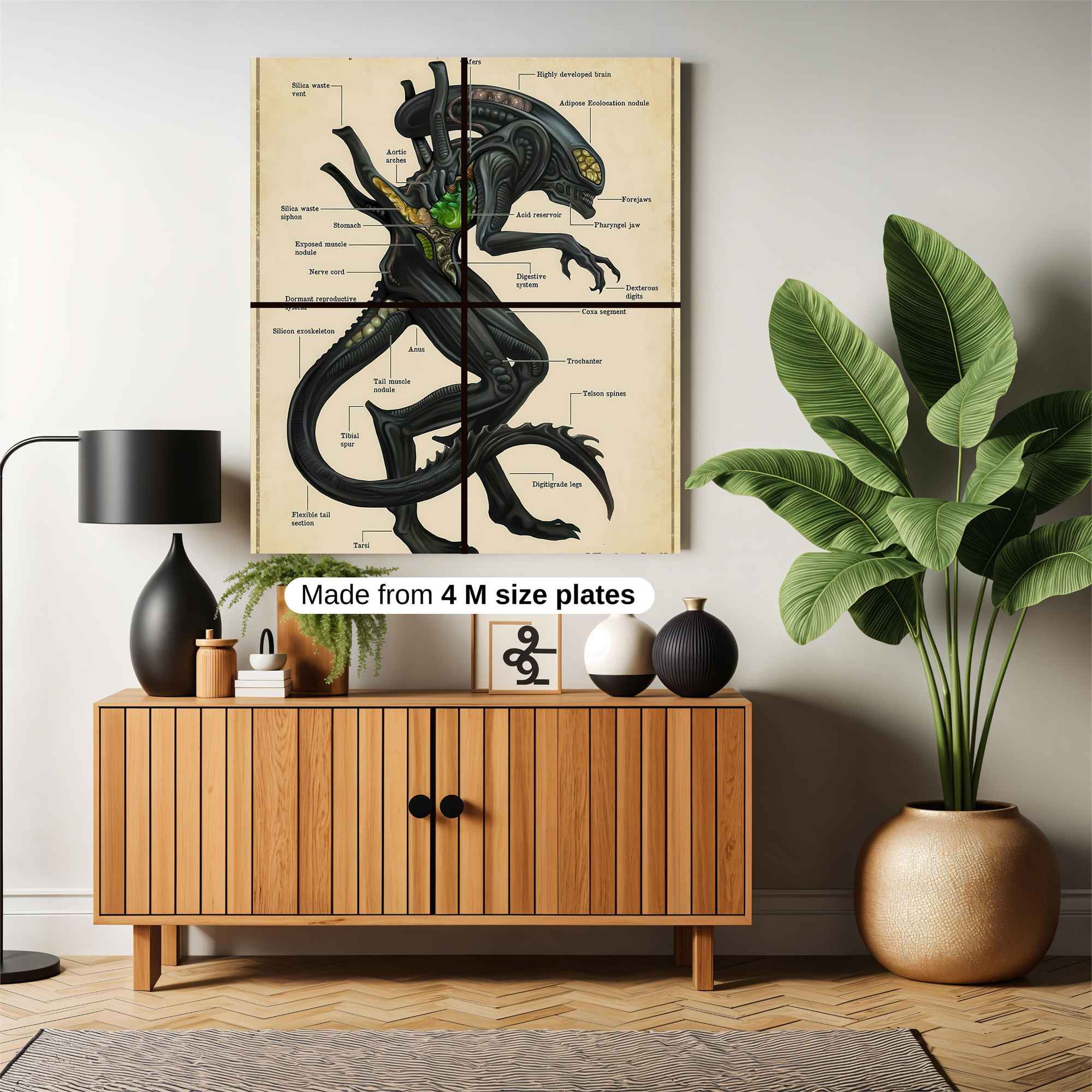 Xenomorph Diagrams Safe Wall Magnetic / M