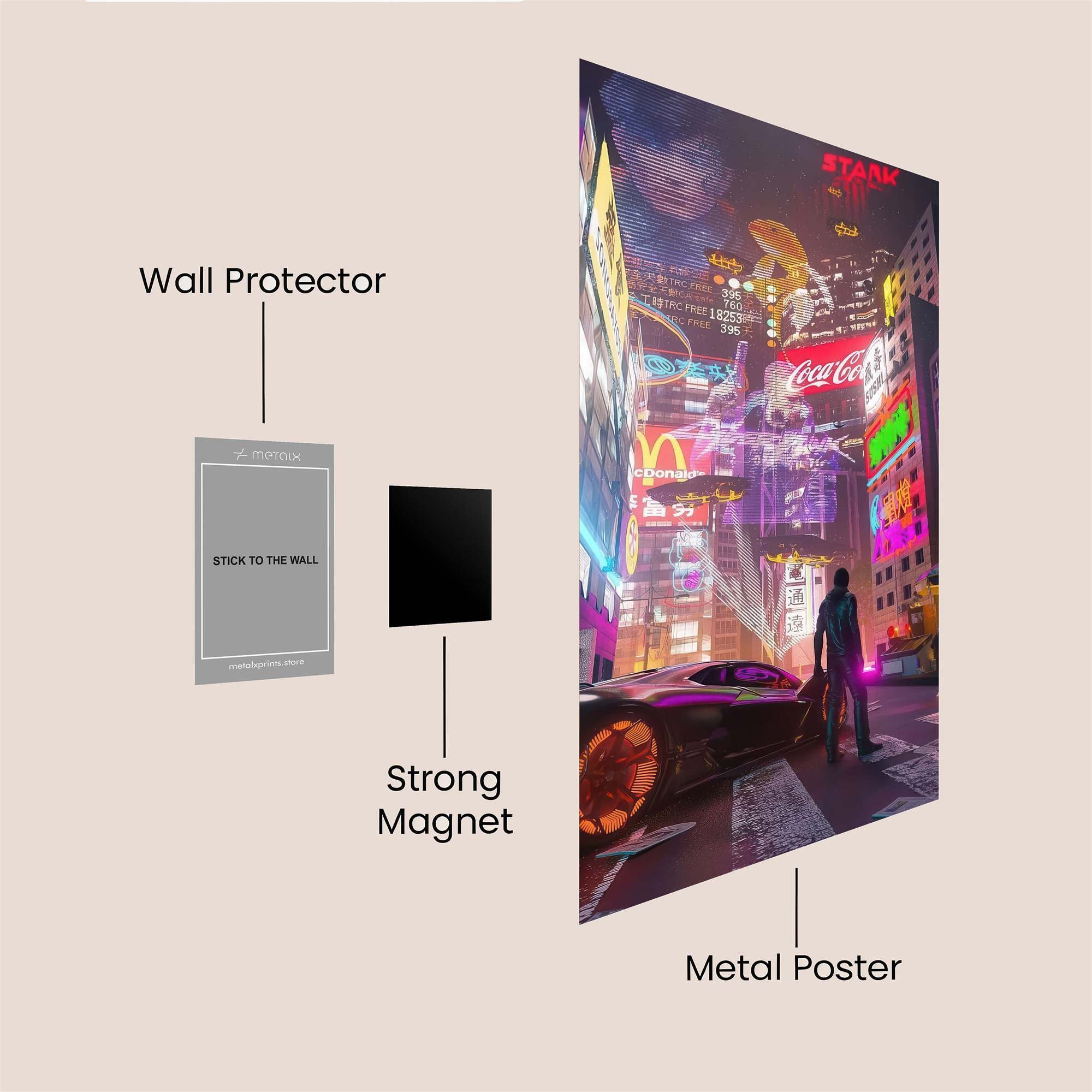 Neon Reverie Safe Wall Magnetic / M