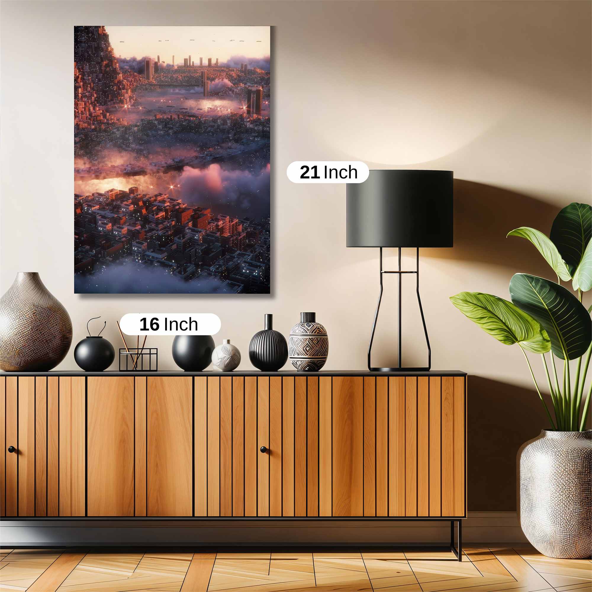 Cityscape Reverie Safe Wall Magnetic / M