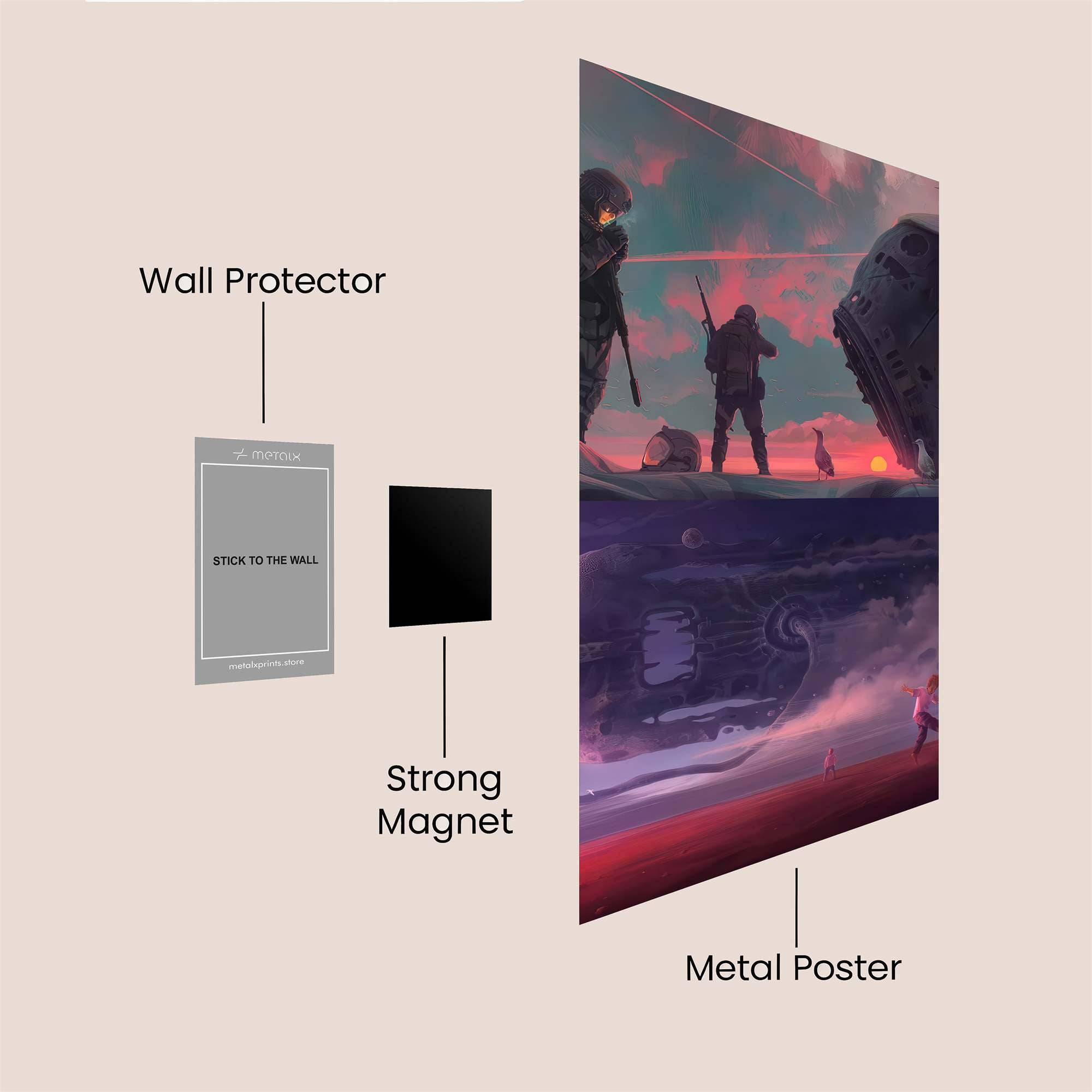 Parallel Dreams Safe Wall Magnetic / M