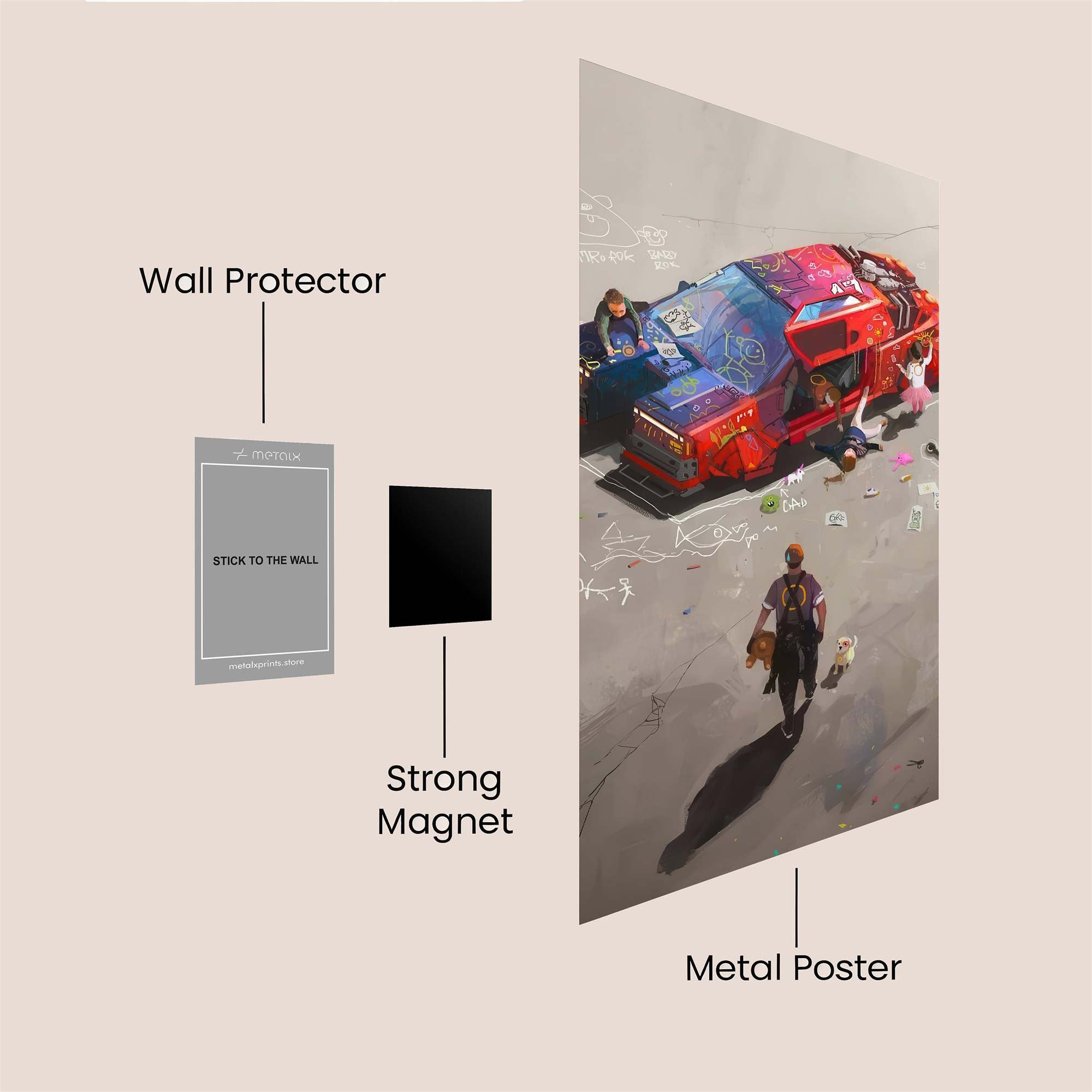 Cyber Playground Safe Wall Magnetic / M