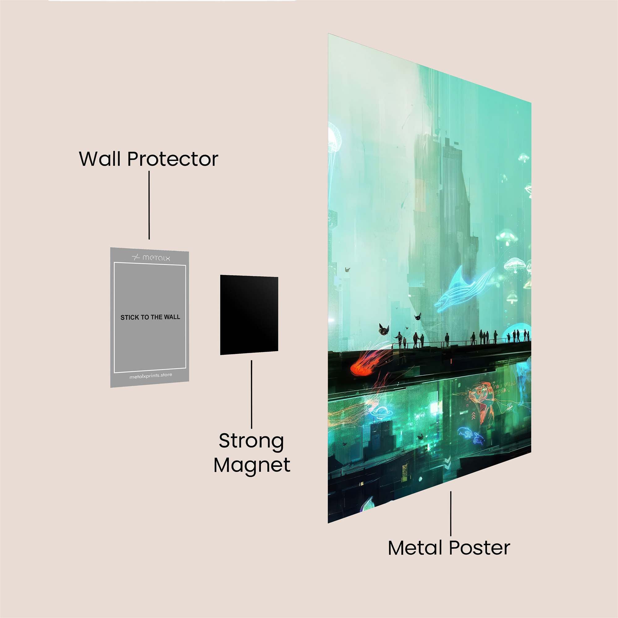 Neon Reverie Safe Wall Magnetic / M