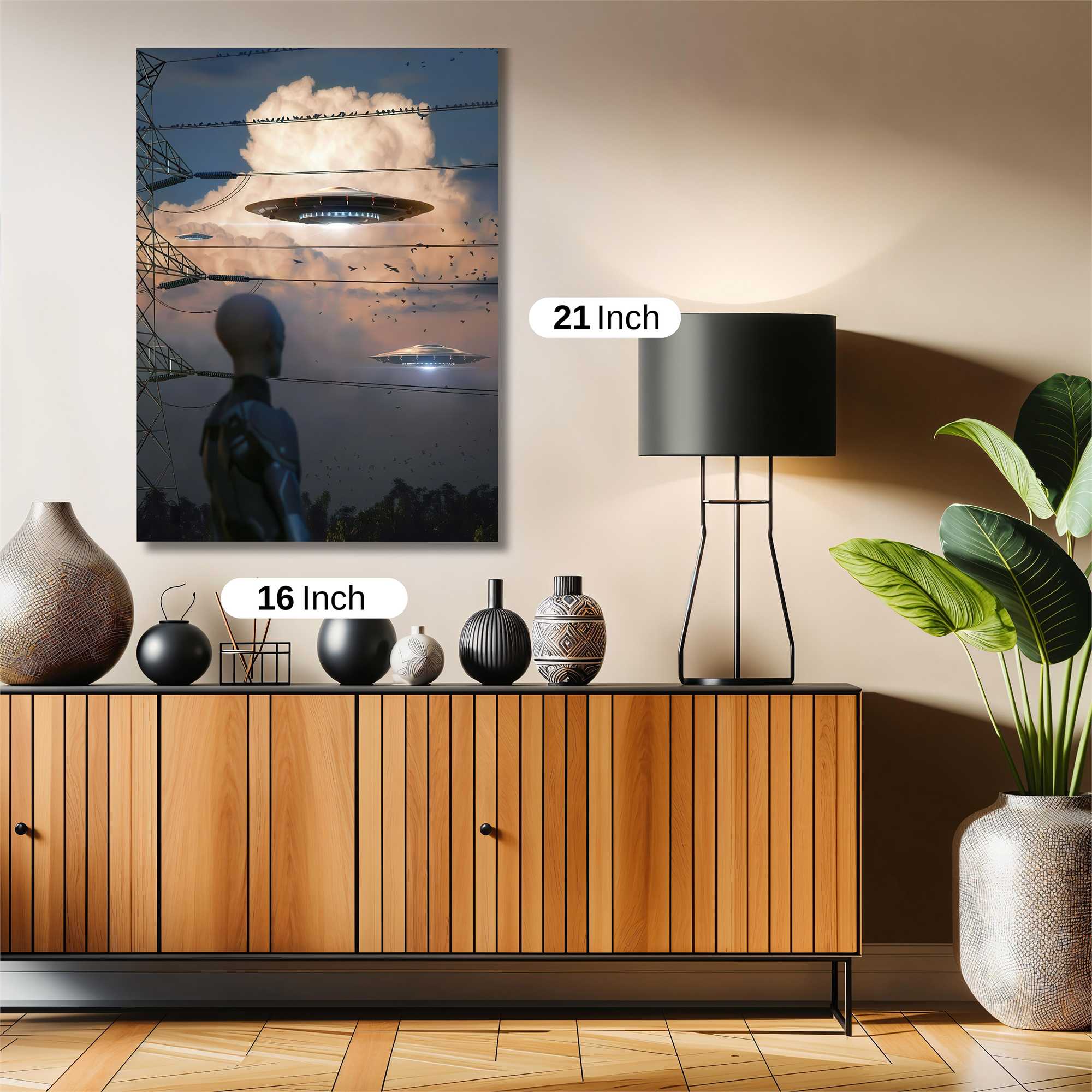 Alien Arrival Safe Wall Magnetic / M