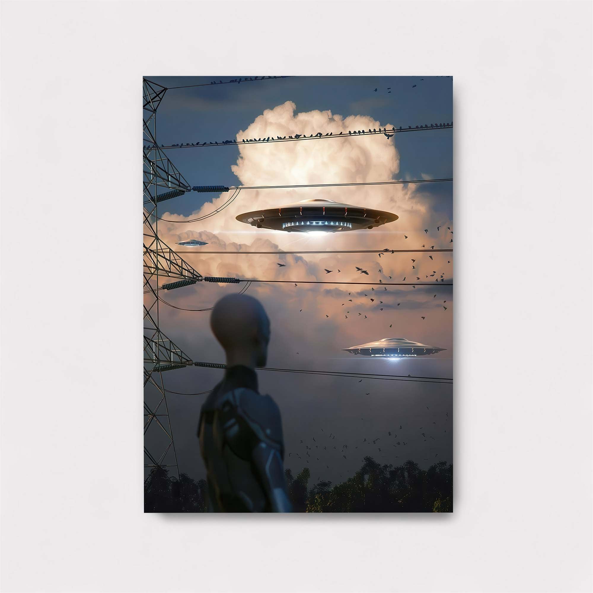 Alien Arrival Safe Wall Magnetic / M