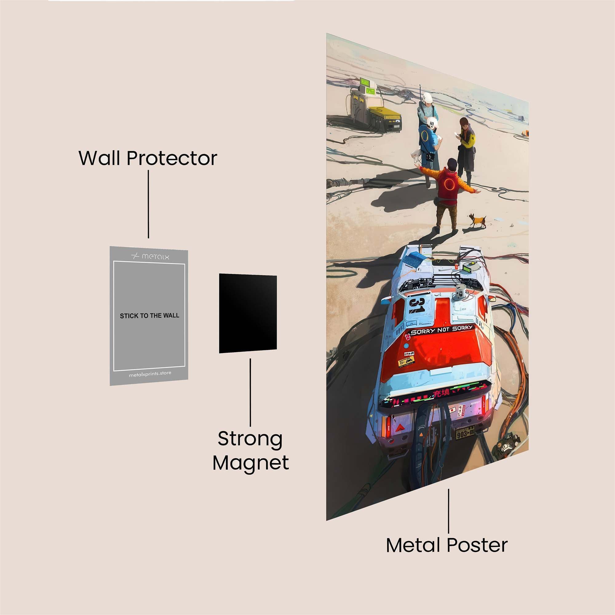 Desert Convergence Safe Wall Magnetic / M