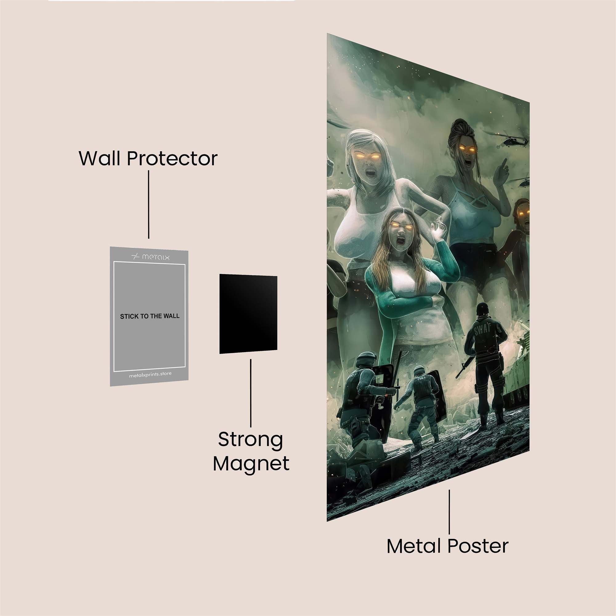 Giantess Invasion Safe Wall Magnetic / M